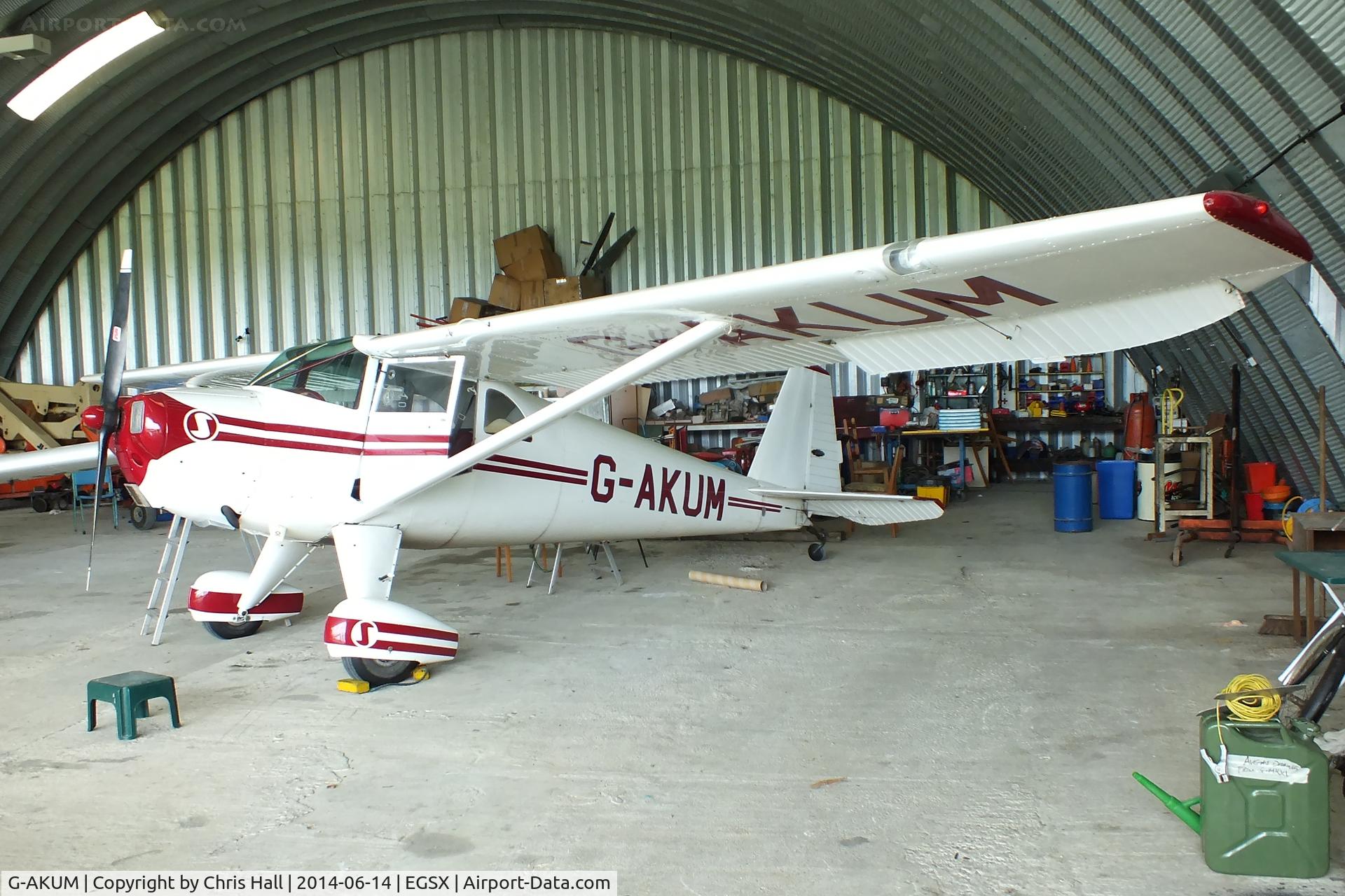 G-AKUM, 1948 Luscombe 8F Silvaire C/N 6452, at the Air Britain fly in