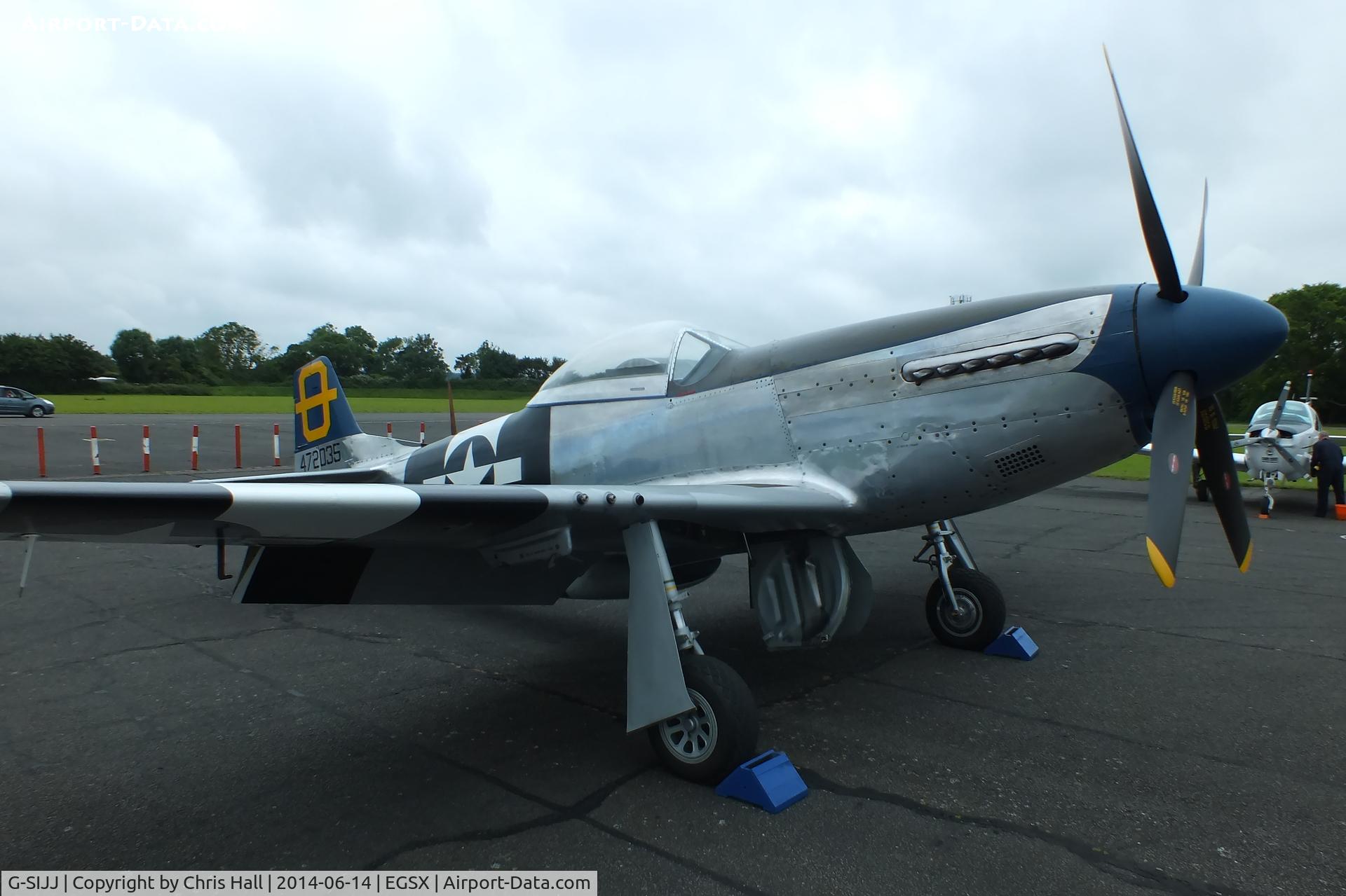 G-SIJJ, 1944 North American P-51D Mustang C/N 122-31894 (44-72035), at the Air Britain fly in