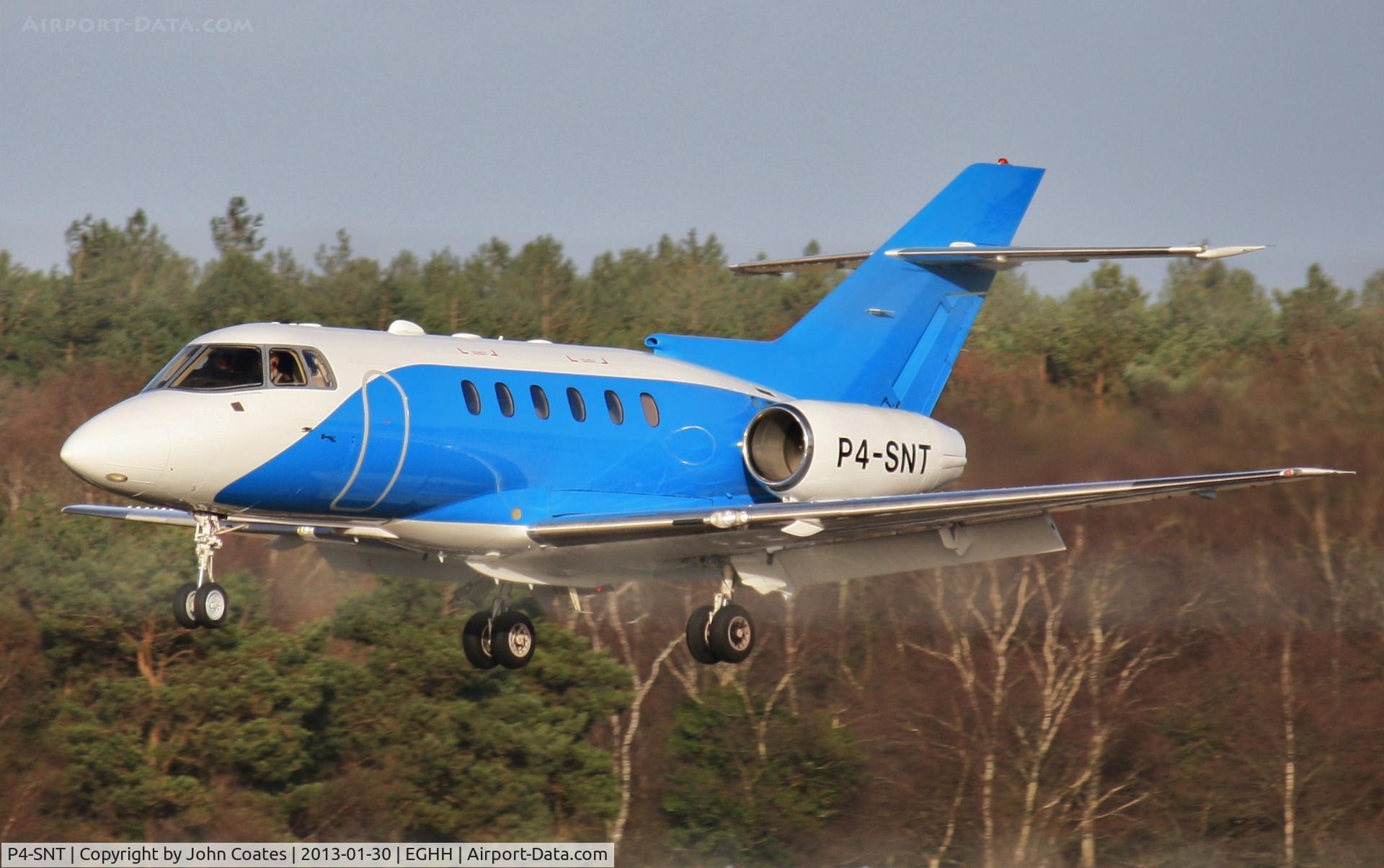 P4-SNT, 2001 Raytheon Hawker 800XP C/N 258538, Arriving 26