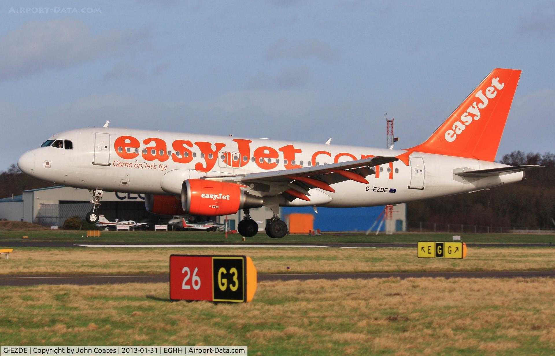 G-EZDE, 2008 Airbus A319-111 C/N 3426, Landing 26