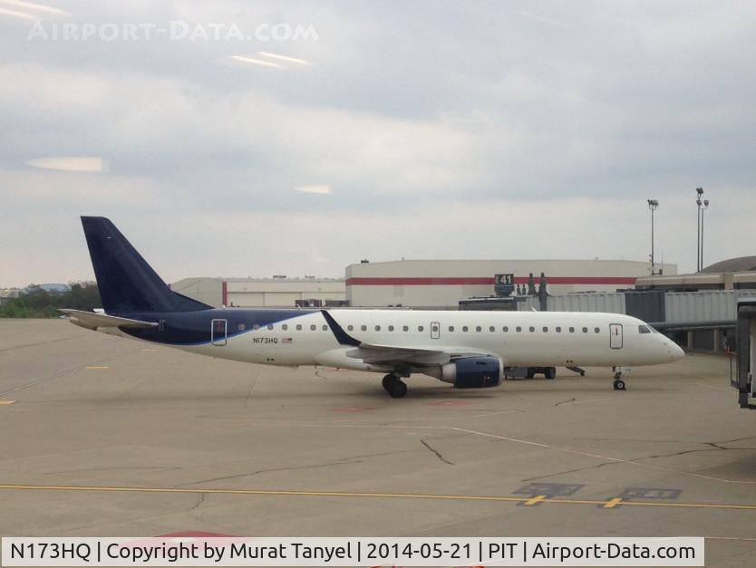 N173HQ, 2008 Embraer 190AR (ERJ-190-100IGW) C/N 19000206, @ gate @ PIT