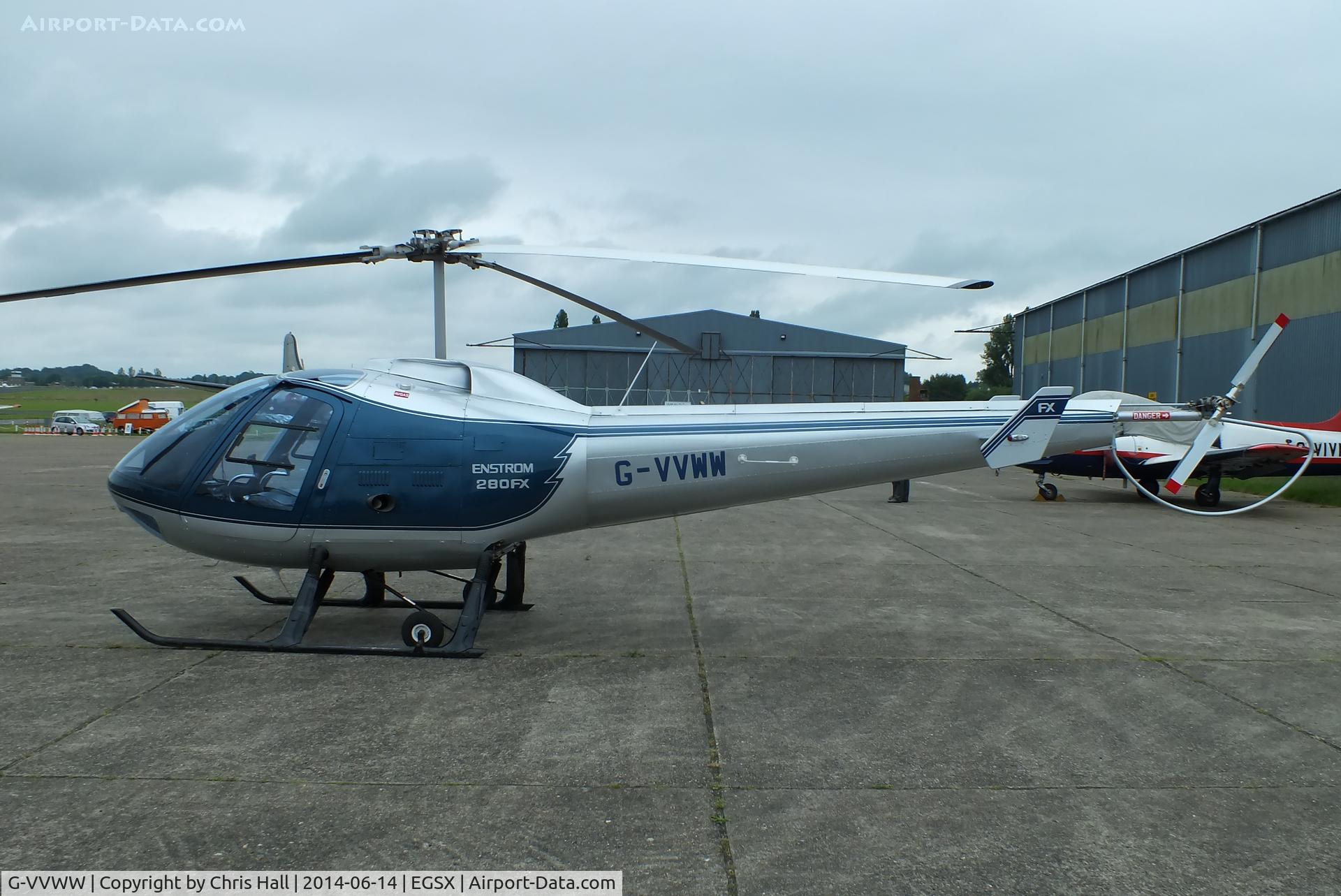 G-VVWW, 1990 Enstrom 280FX Shark C/N 2056, at the Air Britain fly in