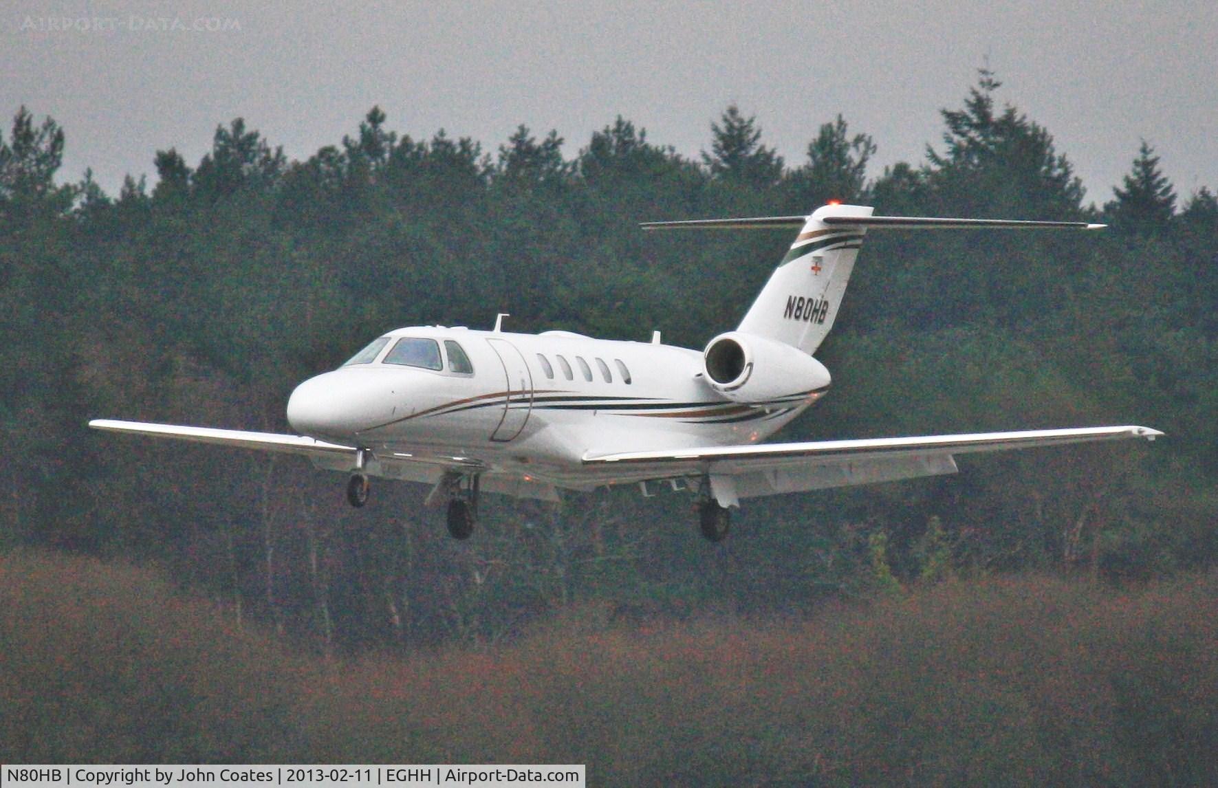 N80HB, 2010 Cessna 525C CitationJet CJ4 C/N 525C-0017, Finals 26