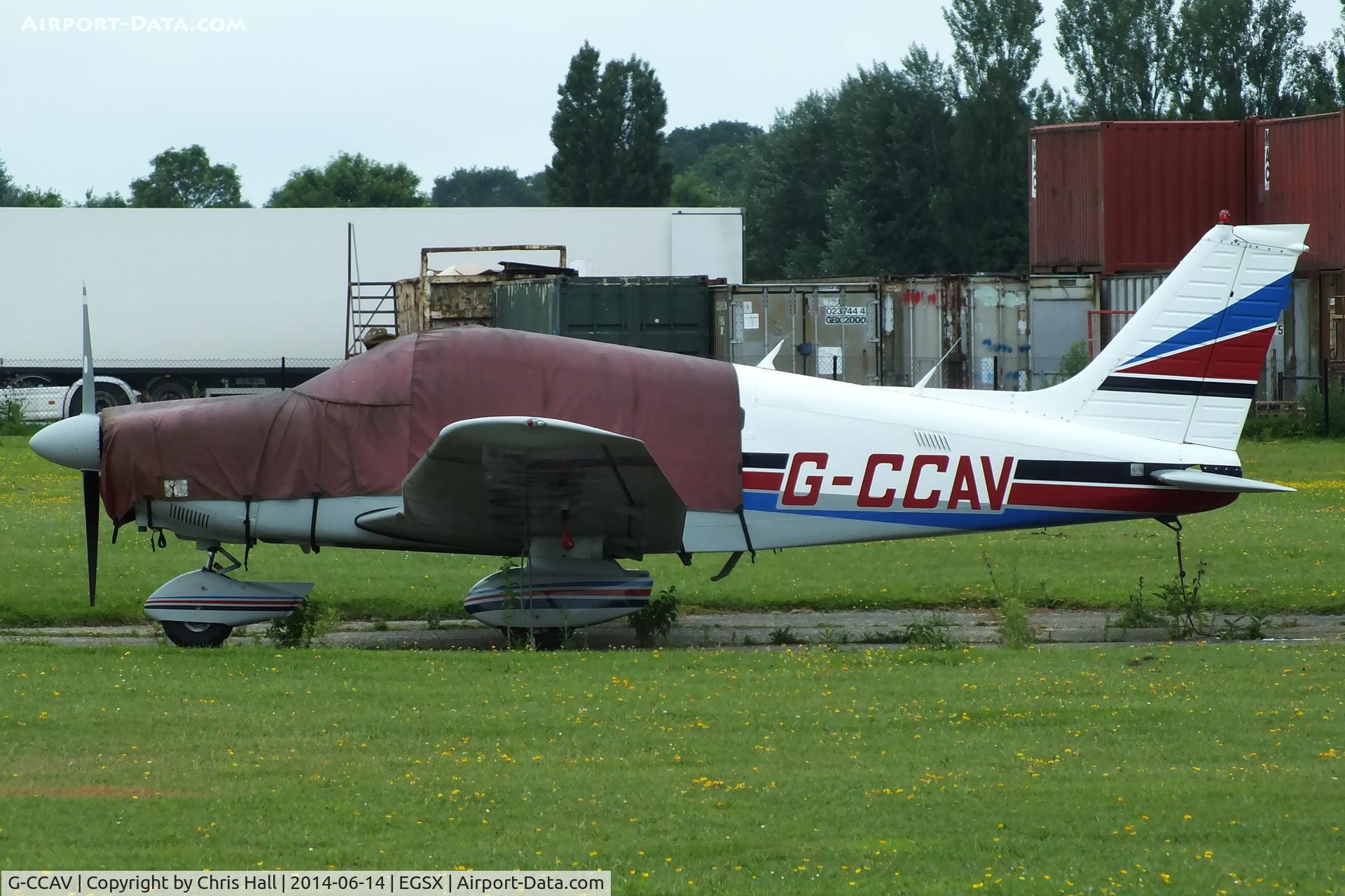 G-CCAV, 1980 Piper PA-28-181 Cherokee Archer II C/N 28-8090353, North Weald resident