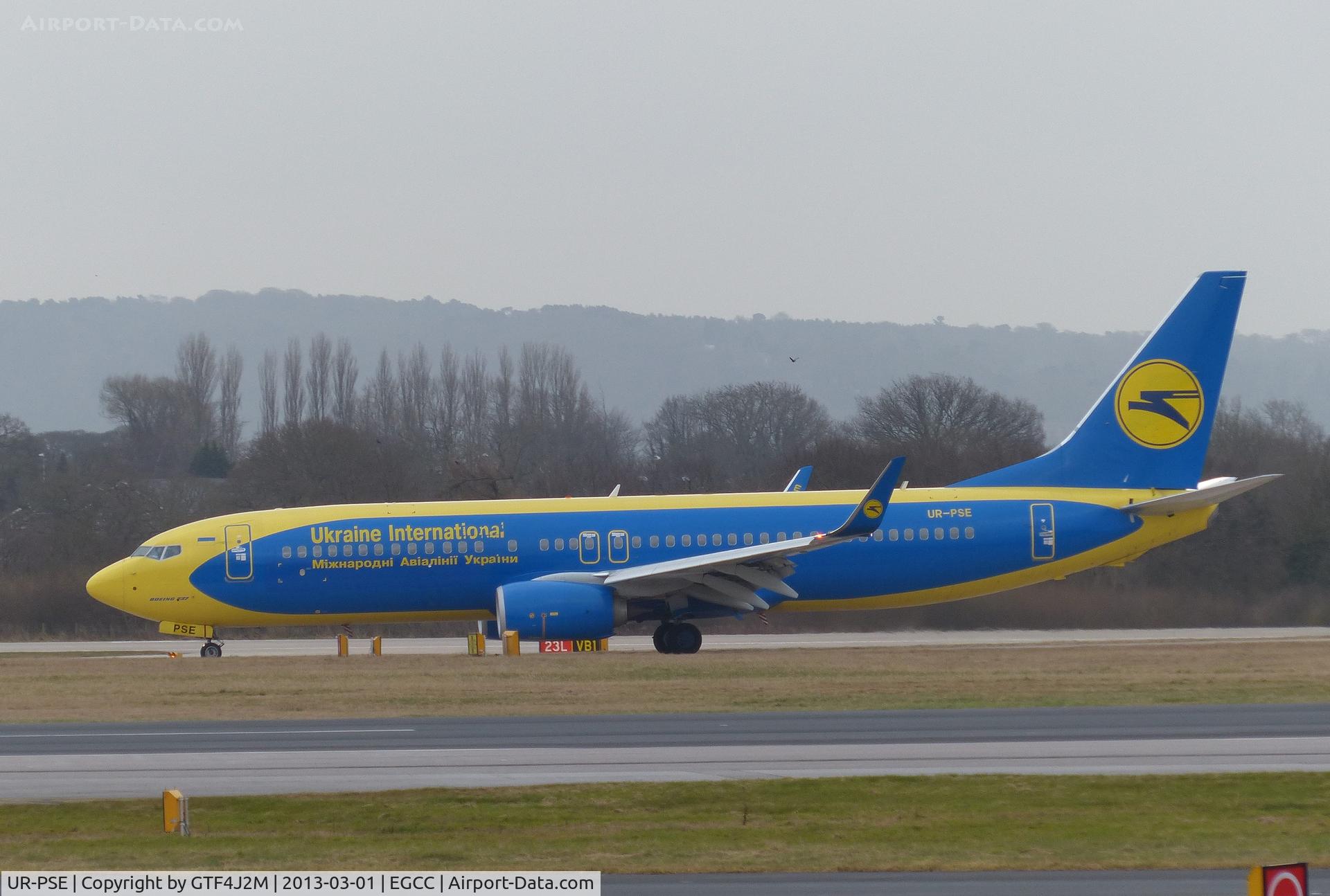 UR-PSE, 2012 Boeing 737-84R C/N 38119, UR-PSE  at Manchester 1.3.13