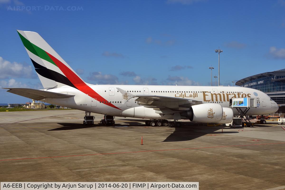A6-EEB, 2012 Airbus A380-861 C/N 109, The daily A380 service to Mauritius.