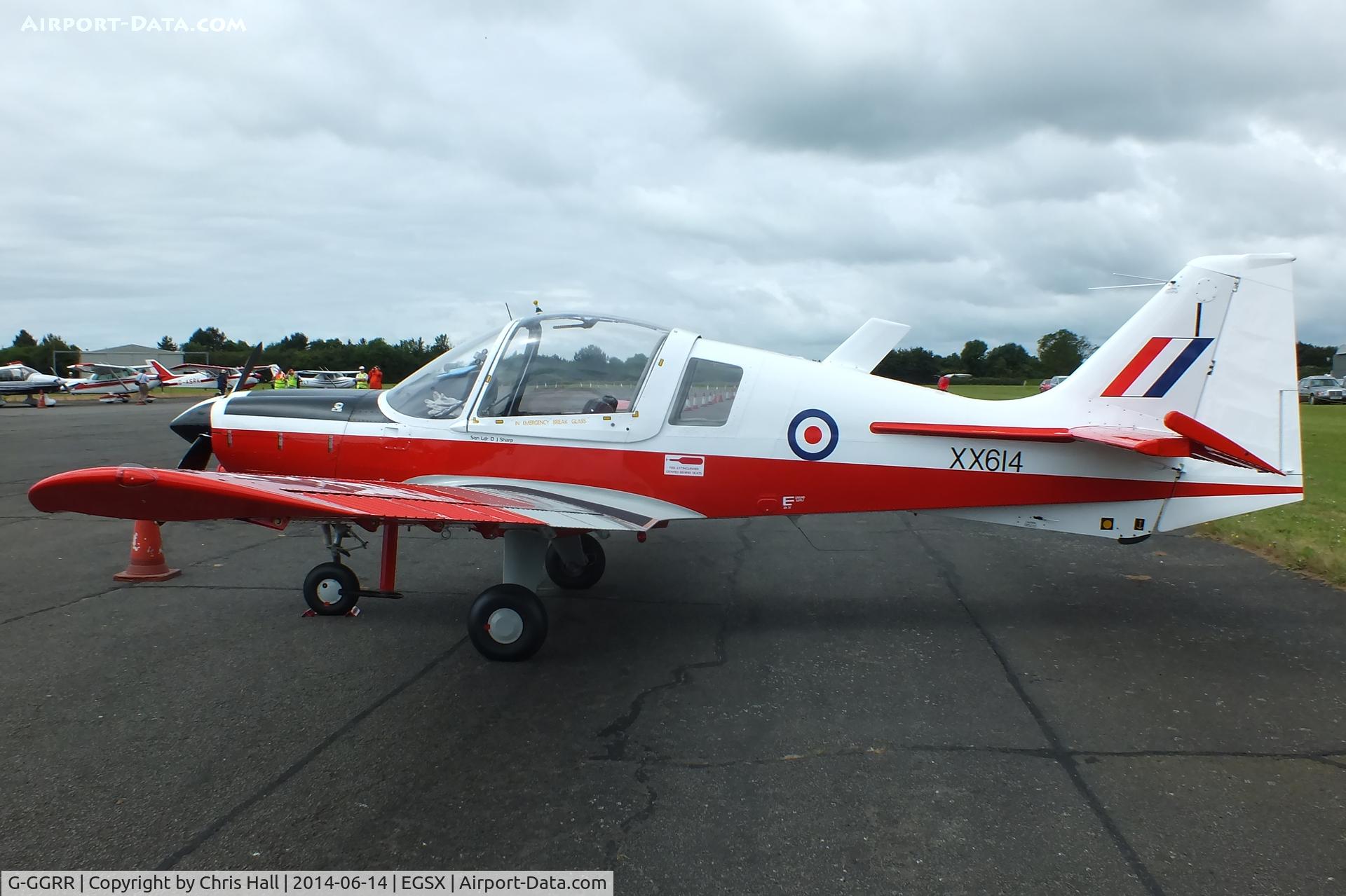 G-GGRR, 1974 Scottish Aviation Bulldog T.1 C/N BH120/272, at the Air Britain fly in