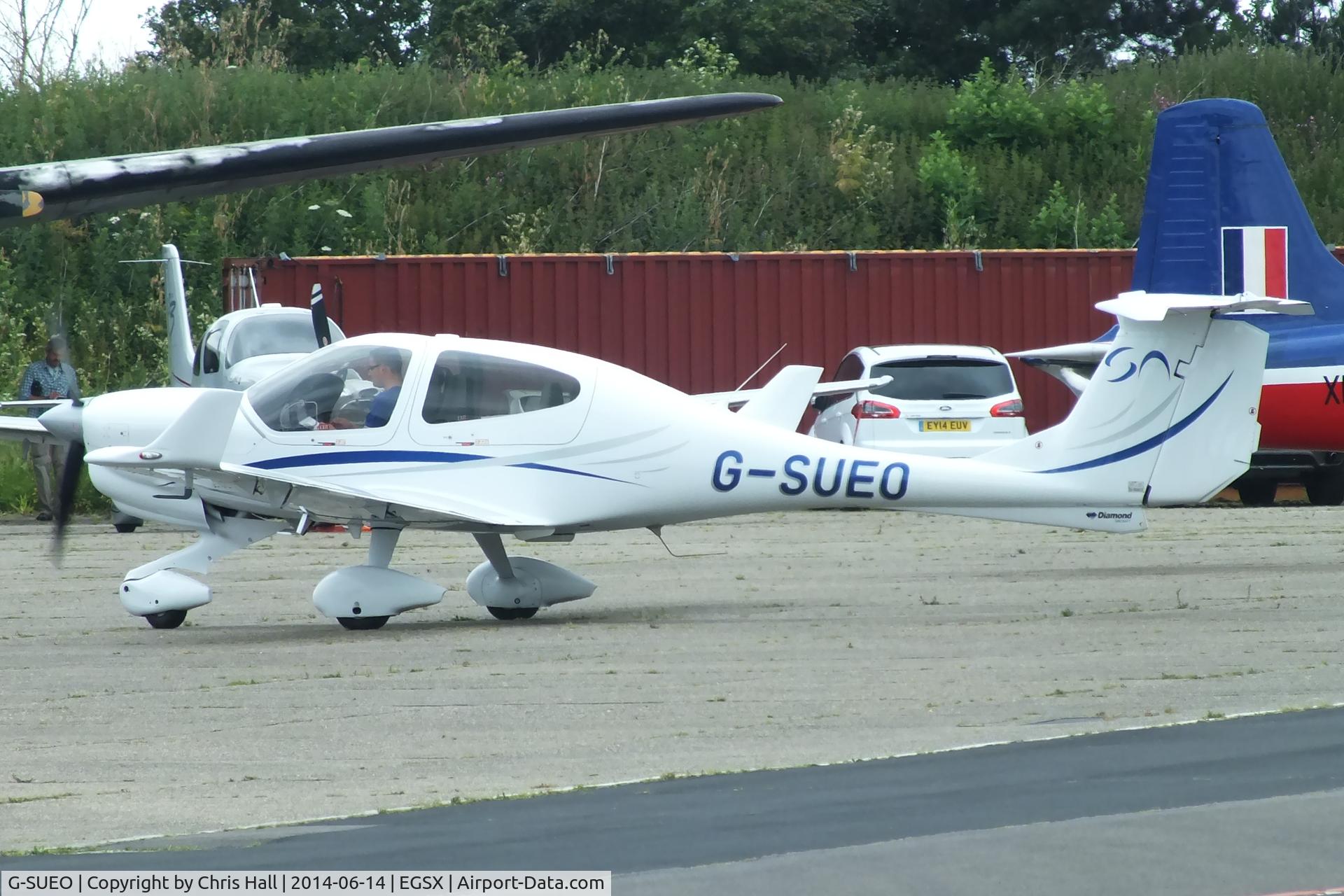 G-SUEO, 2008 Diamond DA-40 Diamond Star C/N D4.354, at the Air Britain fly in