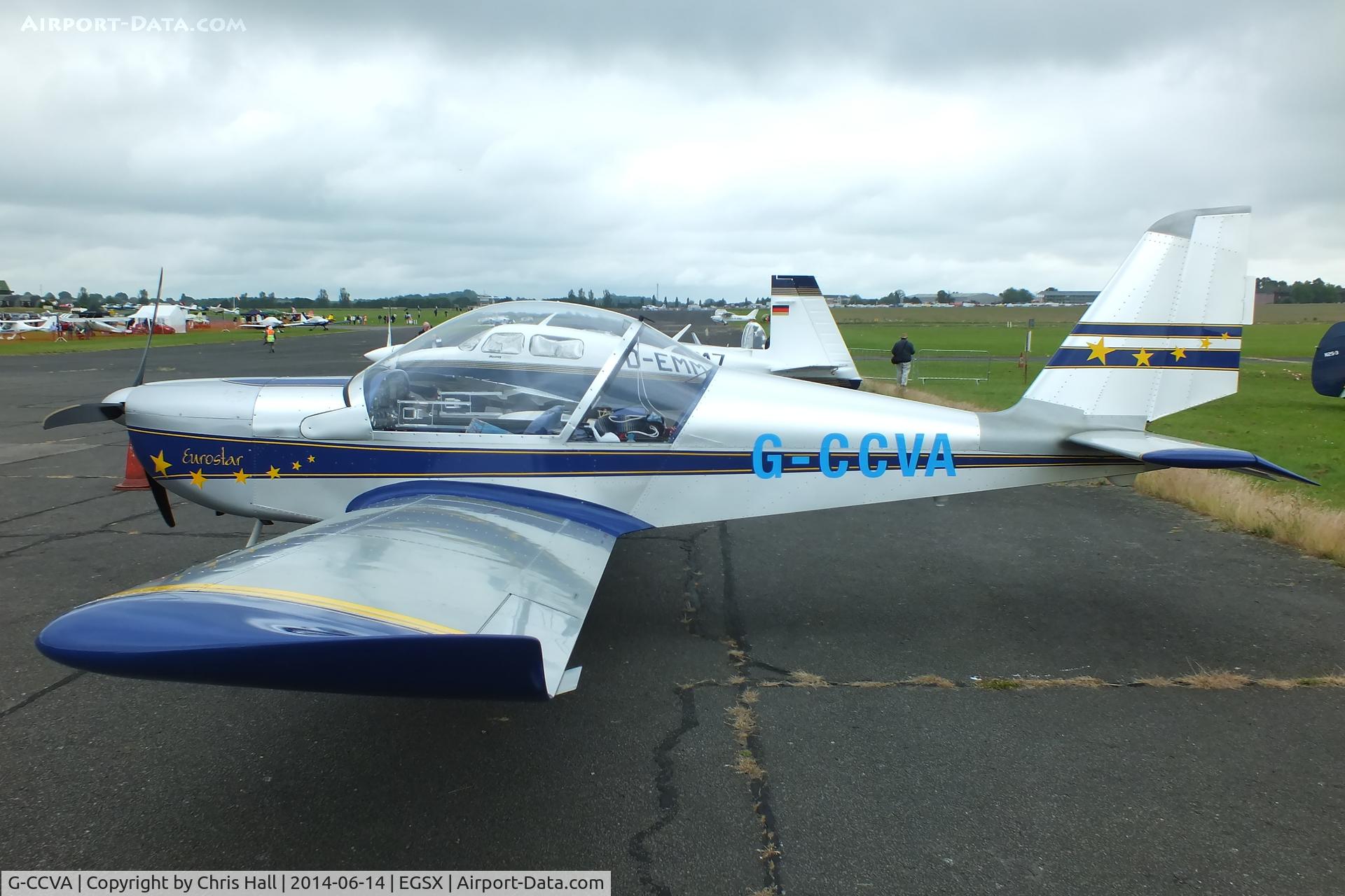 G-CCVA, 2004 Aerotechnik EV-97 TeamEurostar UK C/N PFA 315-14226, at the Air Britain fly in