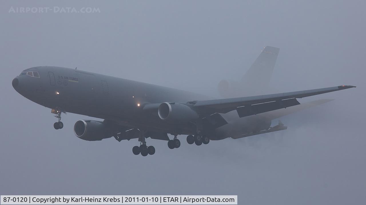 87-0120, 1987 McDonnell Douglas KC-10A Extender C/N 48306, Final RWY 26