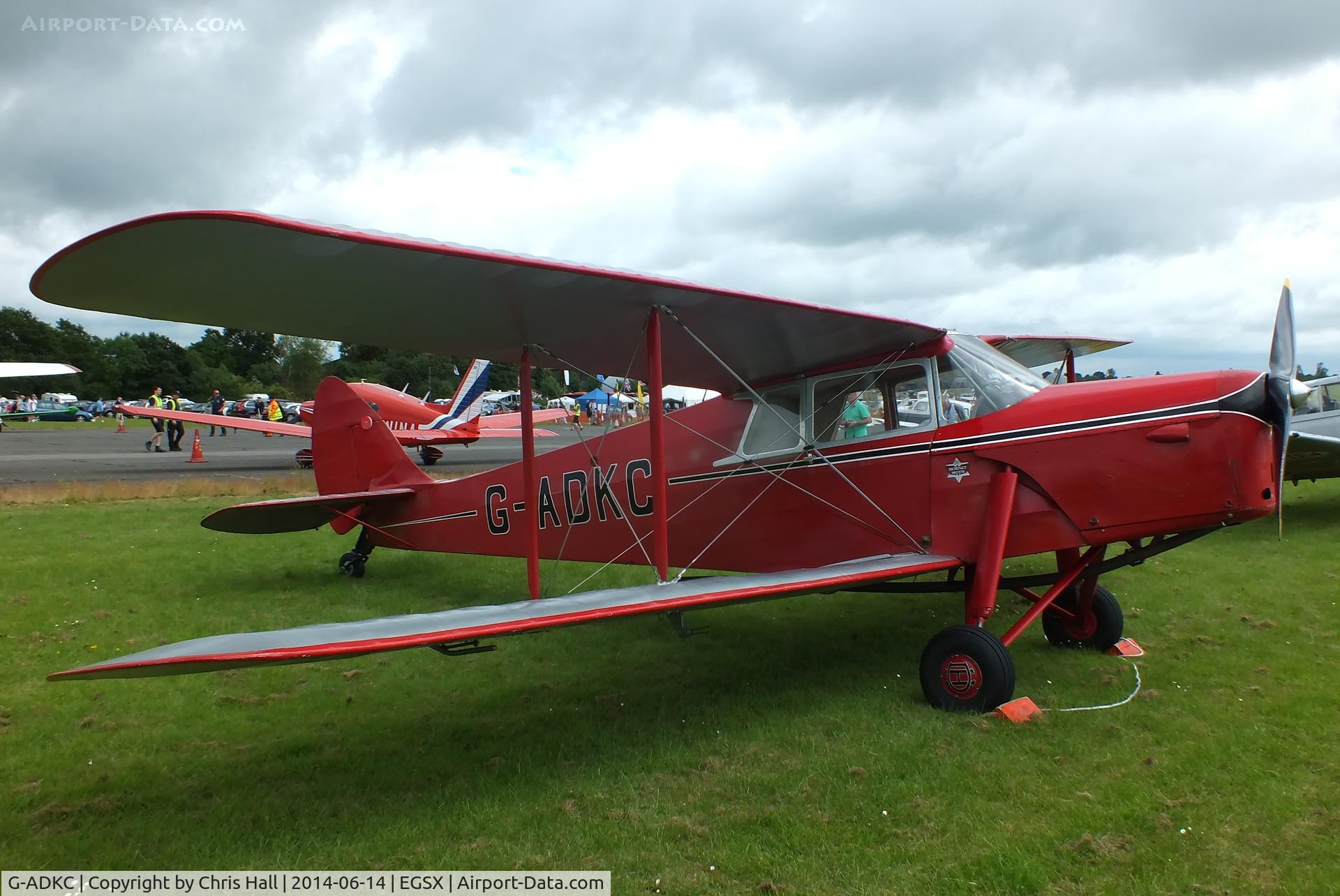 G-ADKC, 1936 De Havilland DH.87B Hornet Moth C/N 8064, at the Air Britain fly in