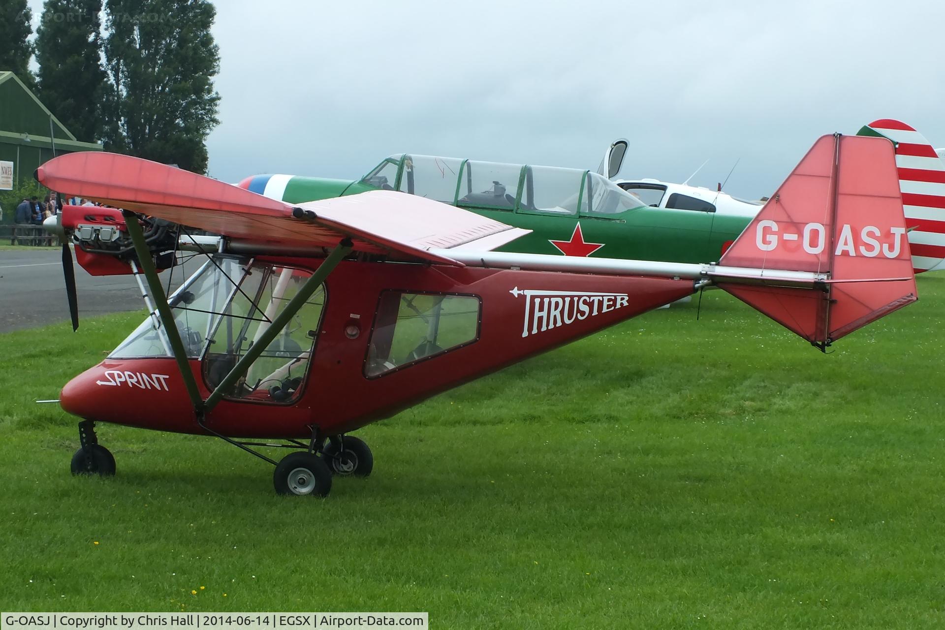 G-OASJ, 2003 Thruster T600N 450 C/N 0037-T600N-090, at the Air Britain fly in
