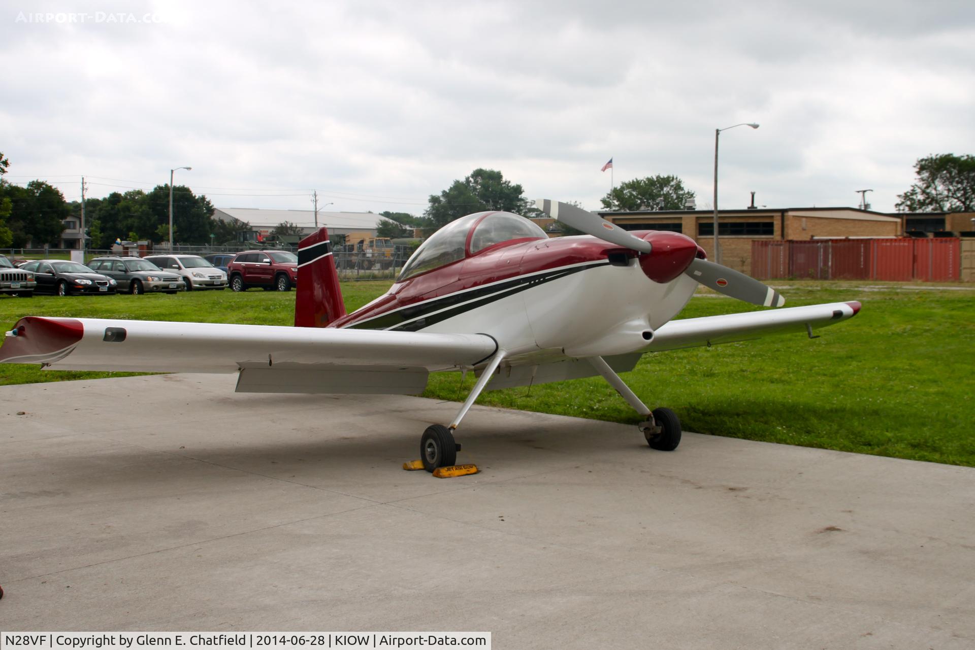 N28VF, 2000 Vans RV-8 C/N 80861, On display for the air show