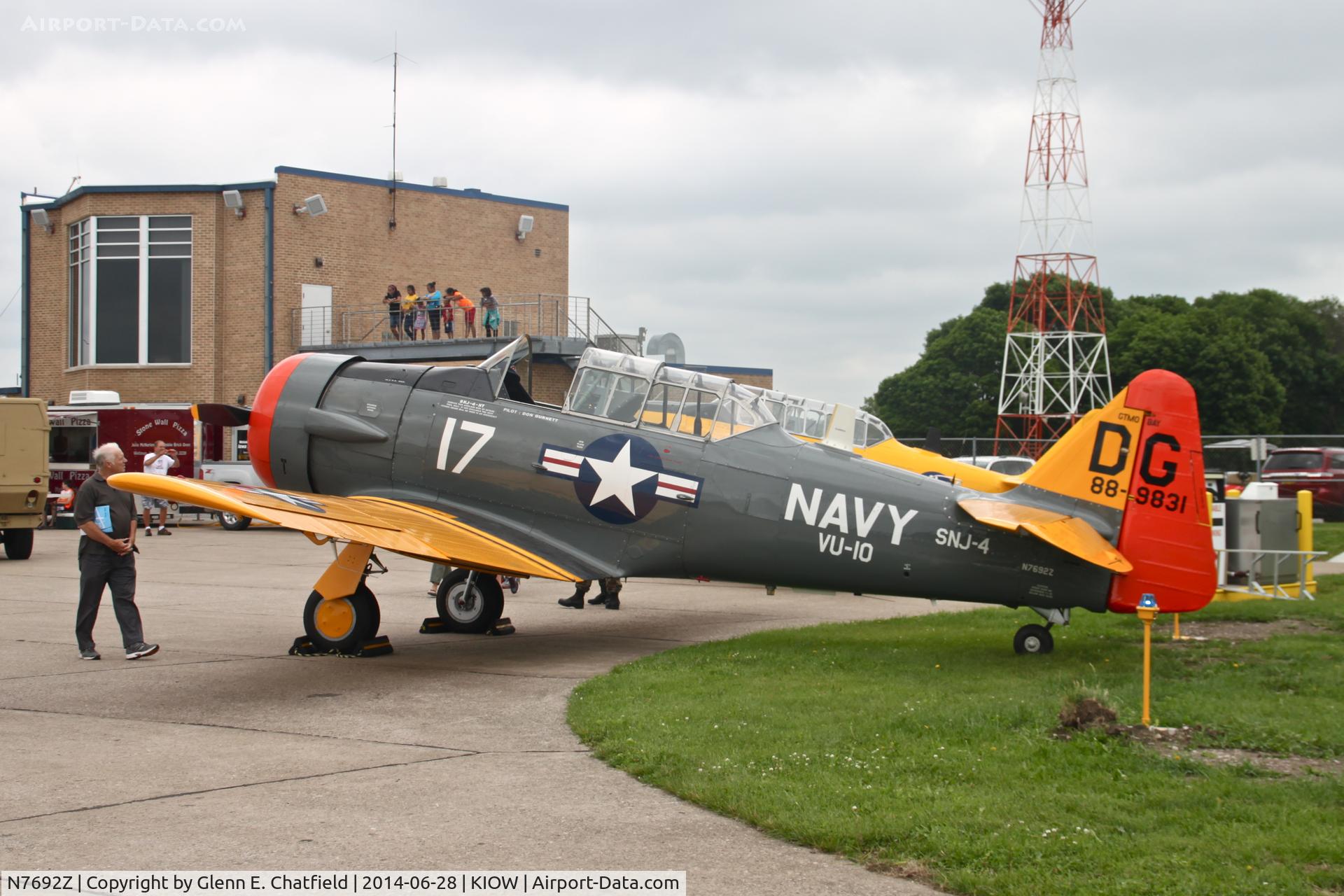 N7692Z, 1942 North American SNJ-4 Texan C/N 88-9831, Displayed at the air show