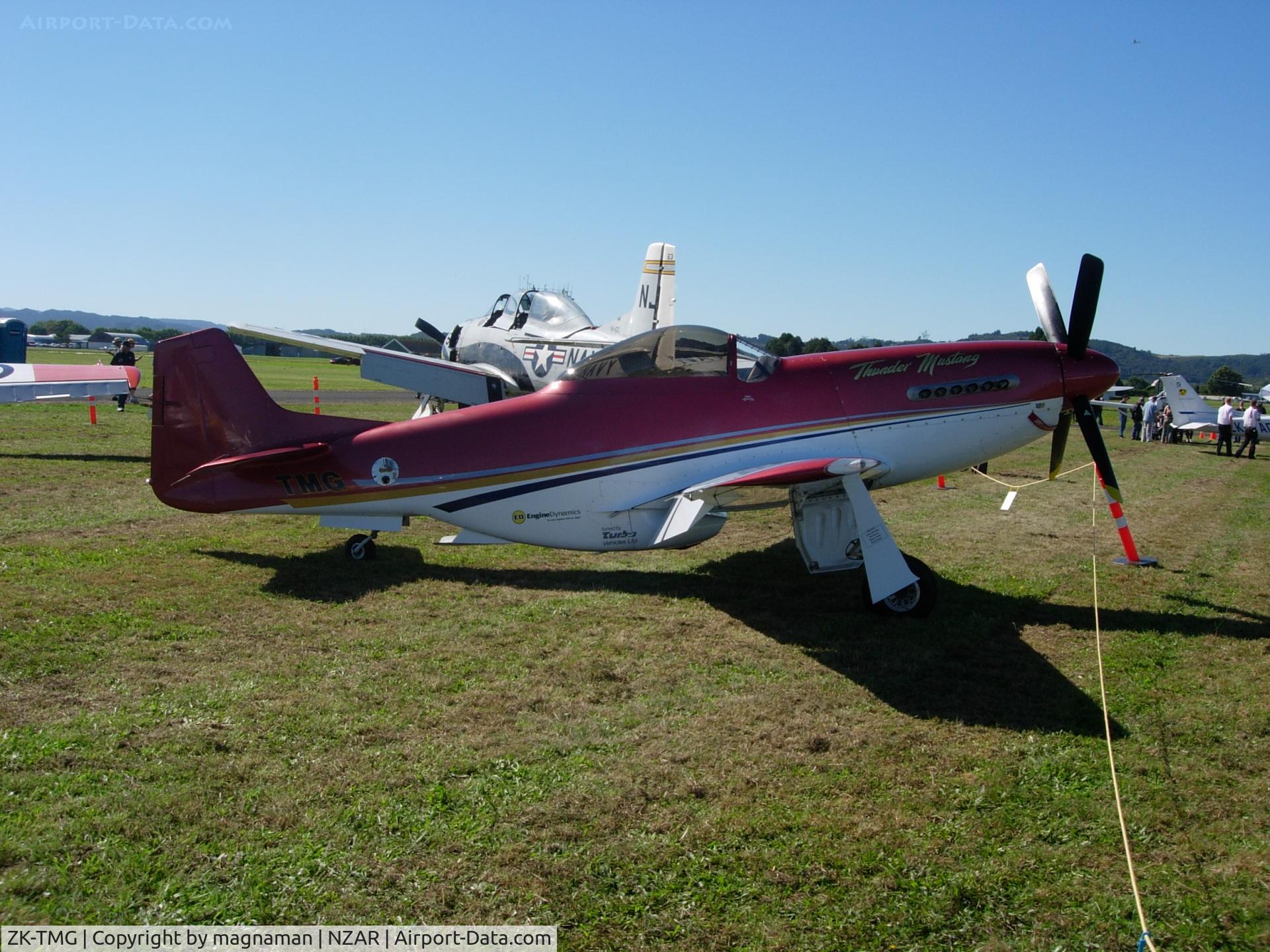 ZK-TMG, Papa51 Thunder Mustang C/N 018, at airshow in 2012