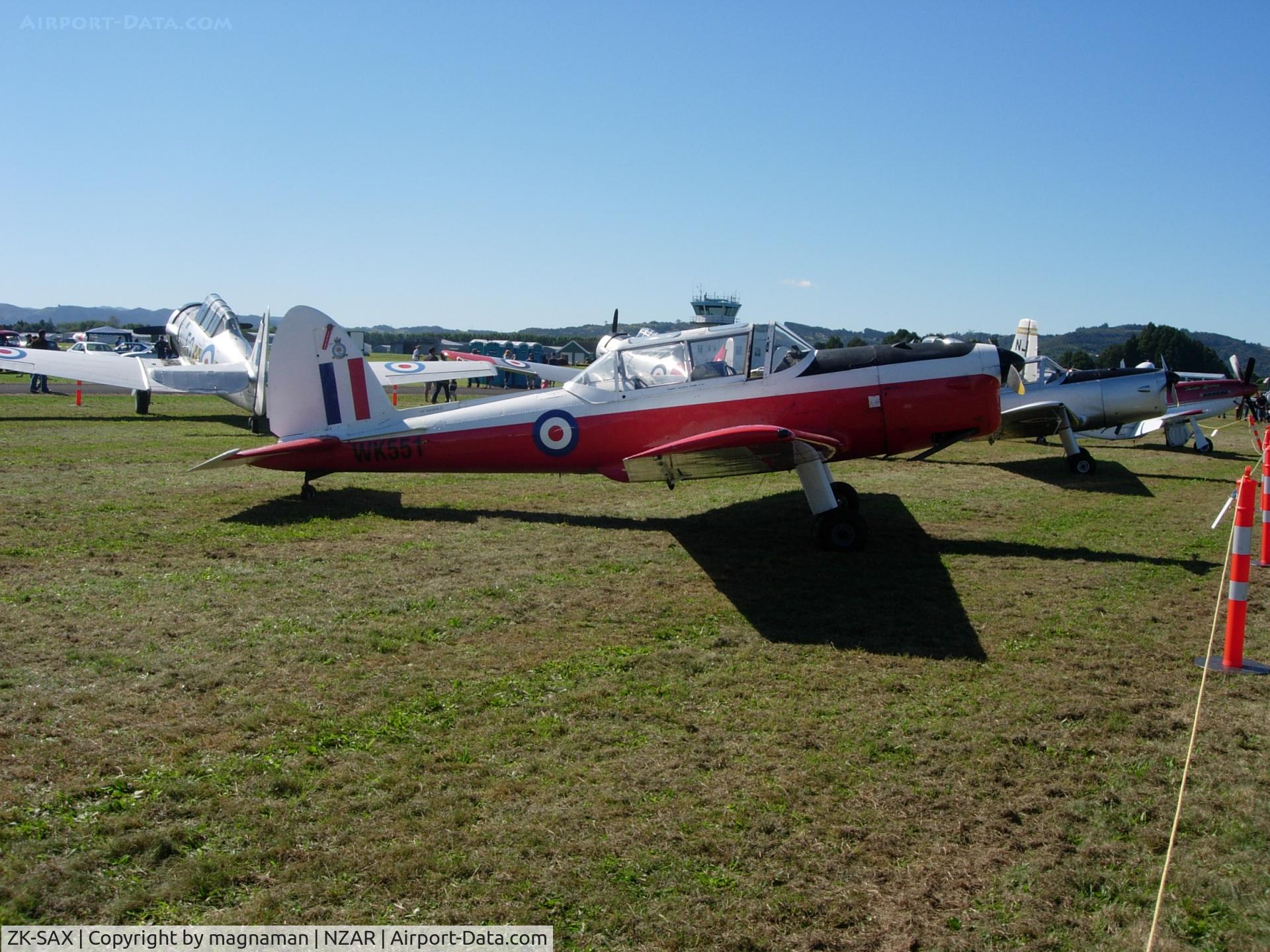 ZK-SAX, De Havilland DHC-1 Chipmunk T.10 C/N C1/0566, at airshow 2012