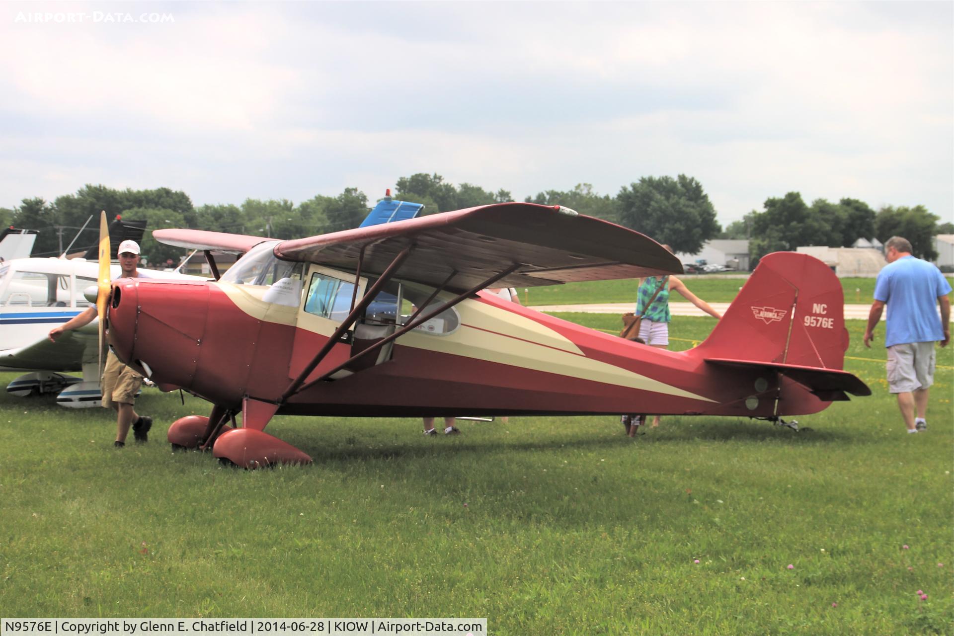 N9576E, 1946 Aeronca 11AC Chief C/N 11AC-1213, Itinerant in for the air show