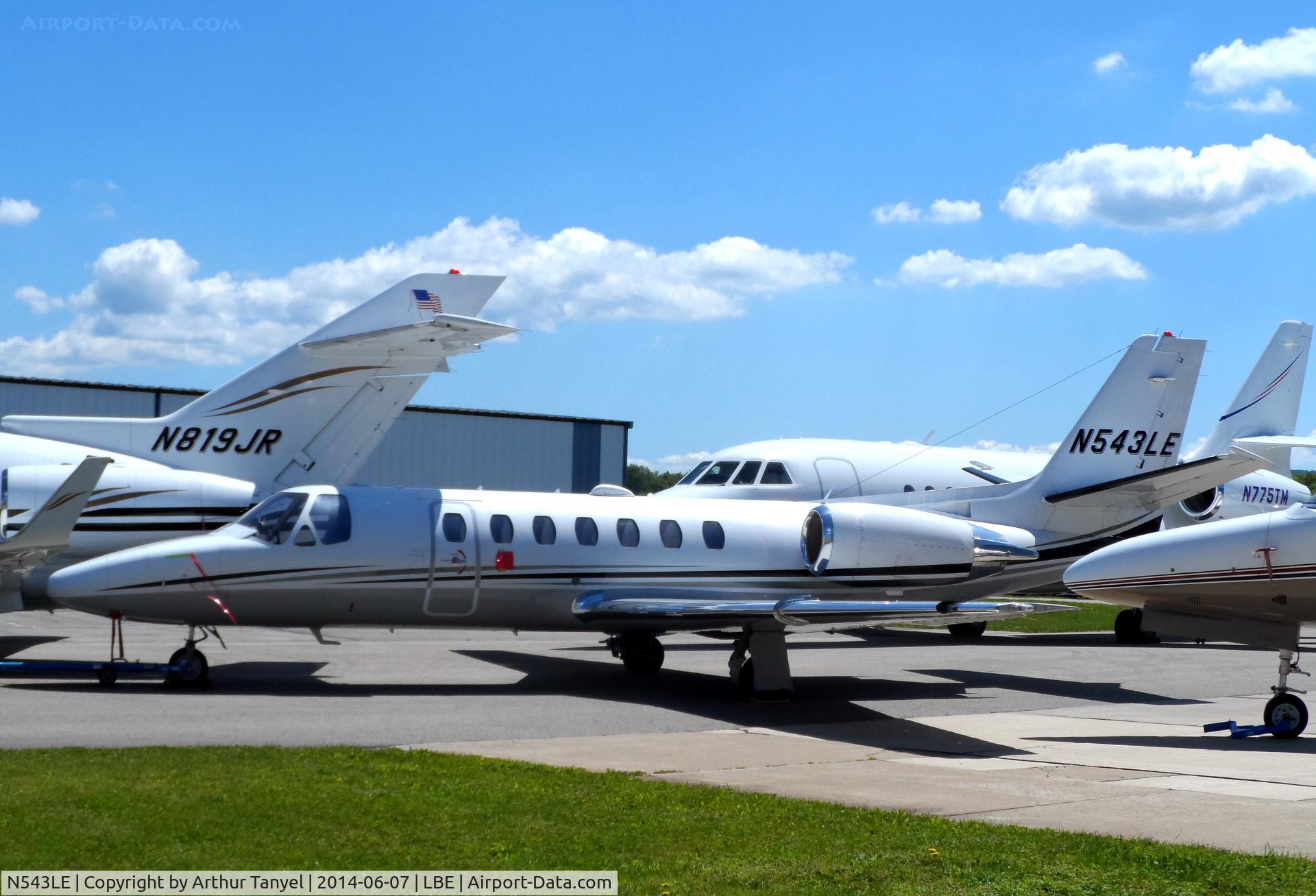 N543LE, 2000 Cessna 560 Citation Encore C/N 560-0543, Parked @ LBE