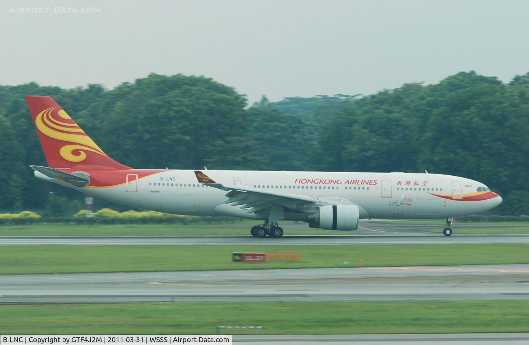 B-LNC, 2009 Airbus A330-223 C/N 1031, B-LNC  Air Hong Kong at Changi 31.3.11