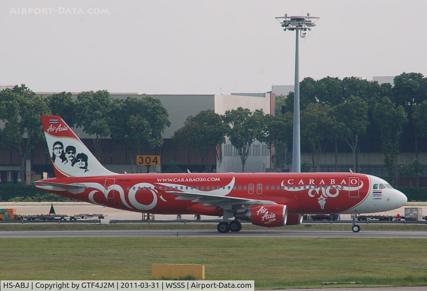 HS-ABJ, 2009 Airbus A320-216 C/N 4019, HS-ABJ  Air Asia at Changi 31.3.11
