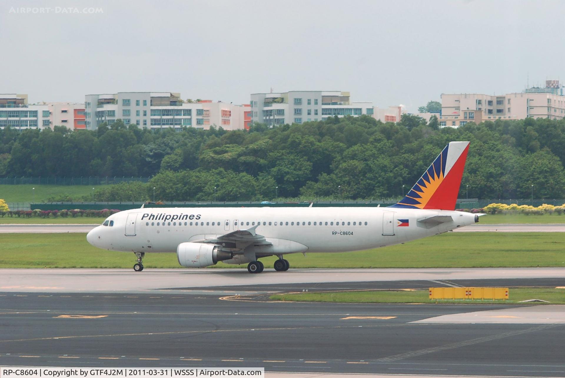 RP-C8604, 2007 Airbus A320-214 C/N 3087, RP-C8604  Philippine AL at Changi 31.3.11