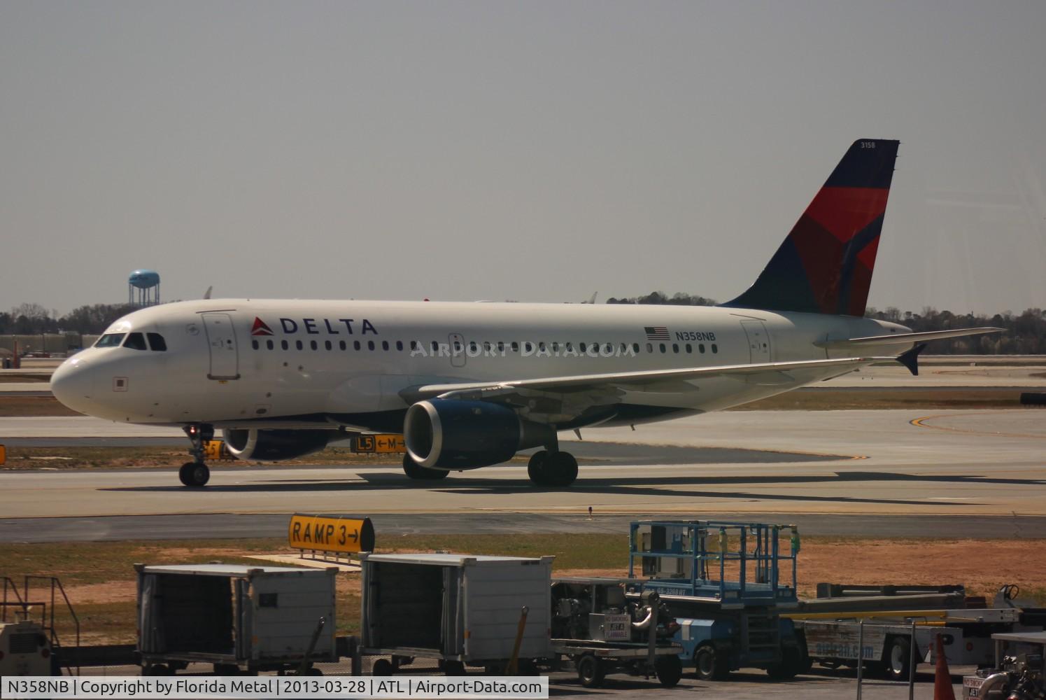 N358NB, 2003 Airbus A319-114 C/N 1897, Delta A319