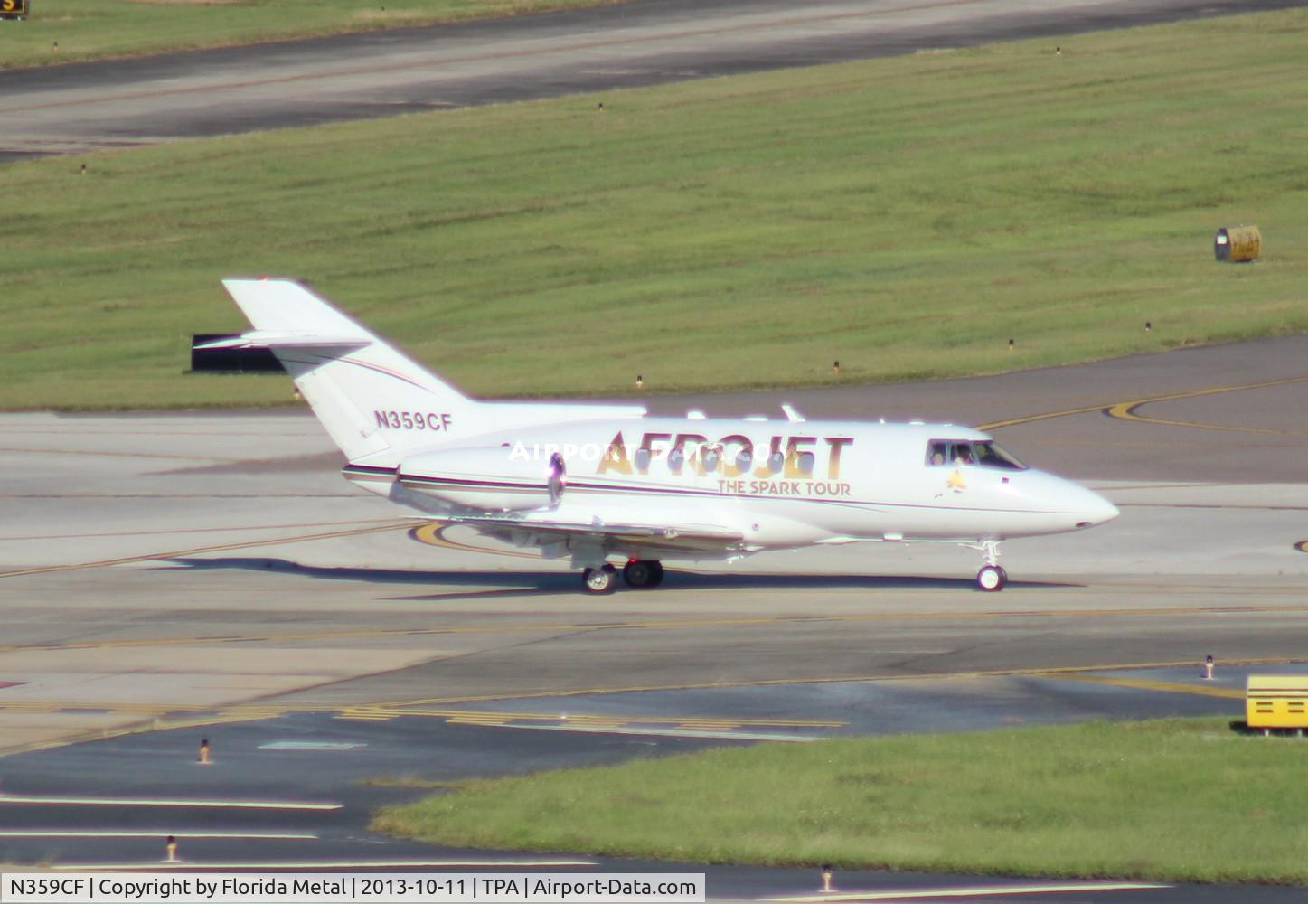 N359CF, 1989 British Aerospace BAe.125 Series 800A C/N 258154, Hawker 800A 