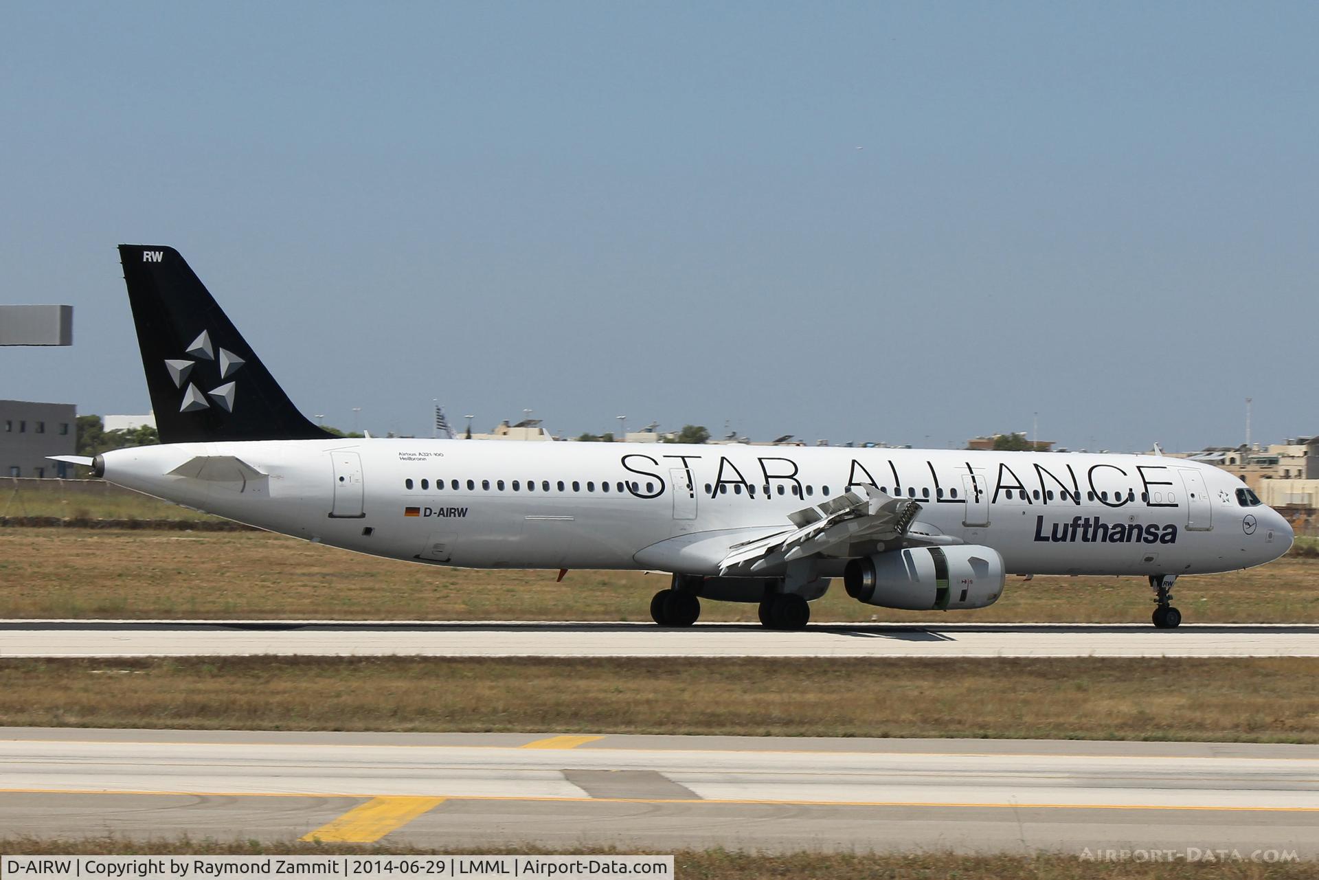 D-AIRW, 1997 Airbus A321-131 C/N 0699, A321 D-AIRW Star Alliance Lufthansa