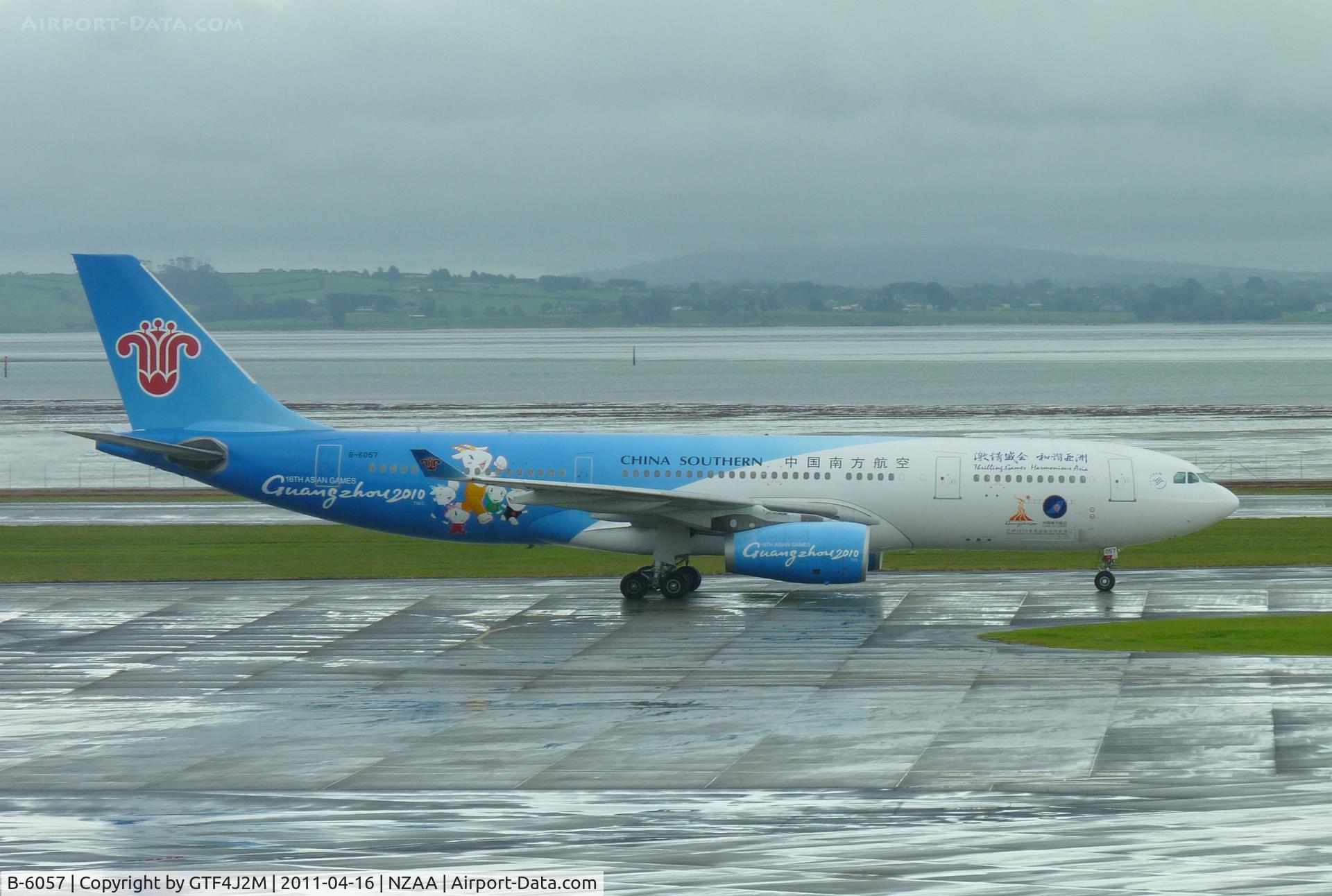 B-6057, 2005 Airbus A330-243 C/N 652, B-6057  China Southern at Auckland, NZ 16.4.11