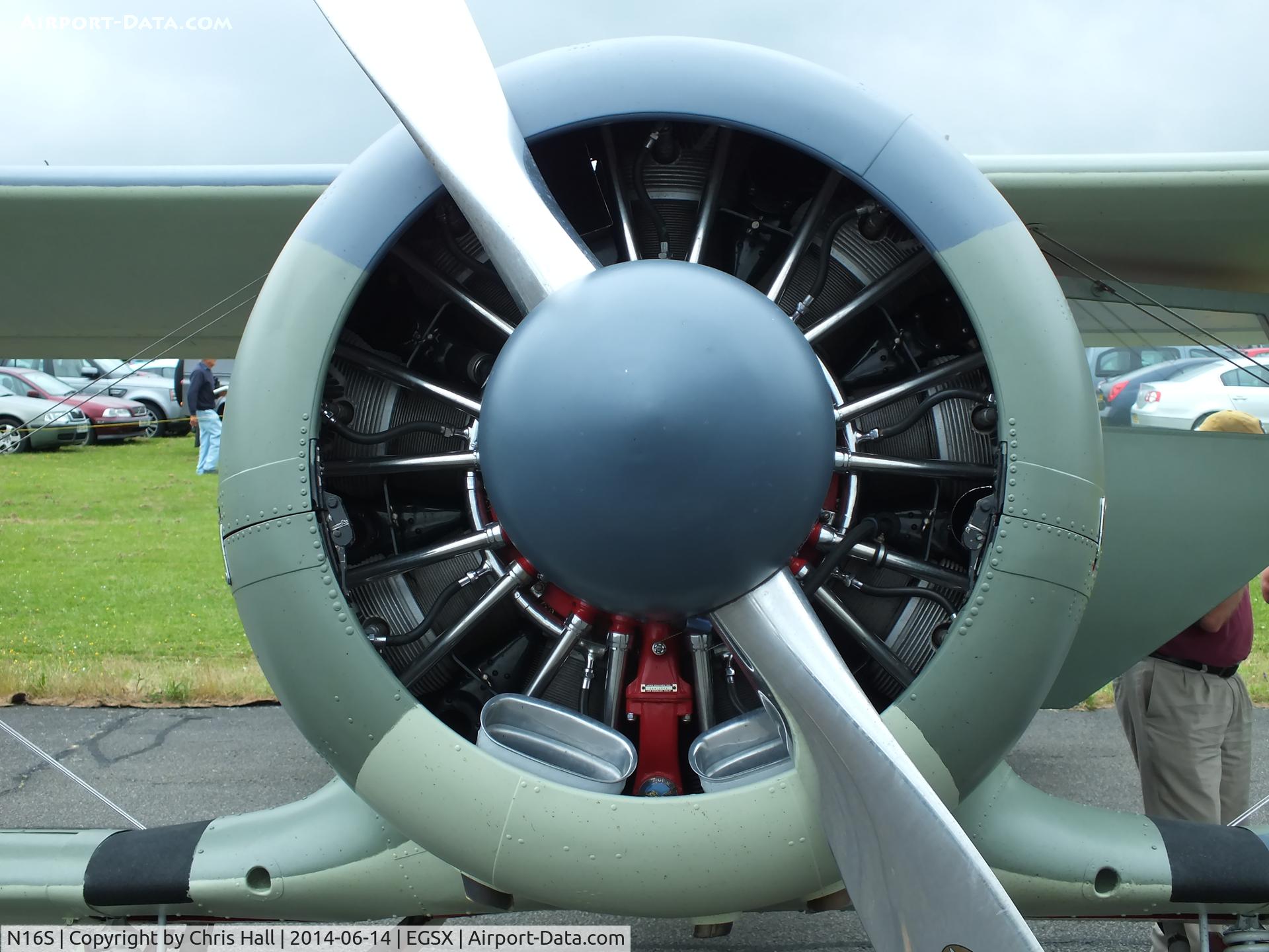 N16S, 1944 Beech D17S Staggerwing C/N 6687, Pratt & Whitney R-985-AN-1 nine-cylinder air-cooled radial engine