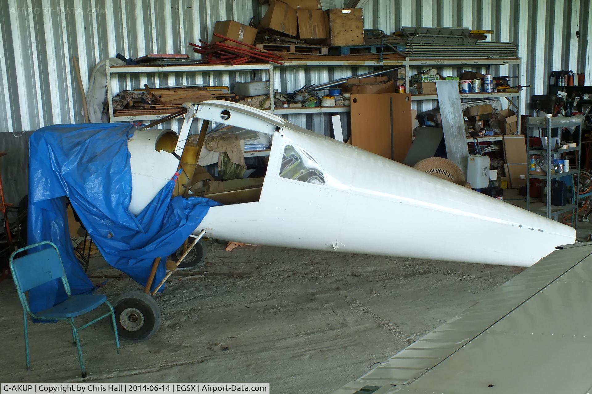 G-AKUP, 1948 Luscombe 8E Silvaire C/N 5501, under restoration at North Weald