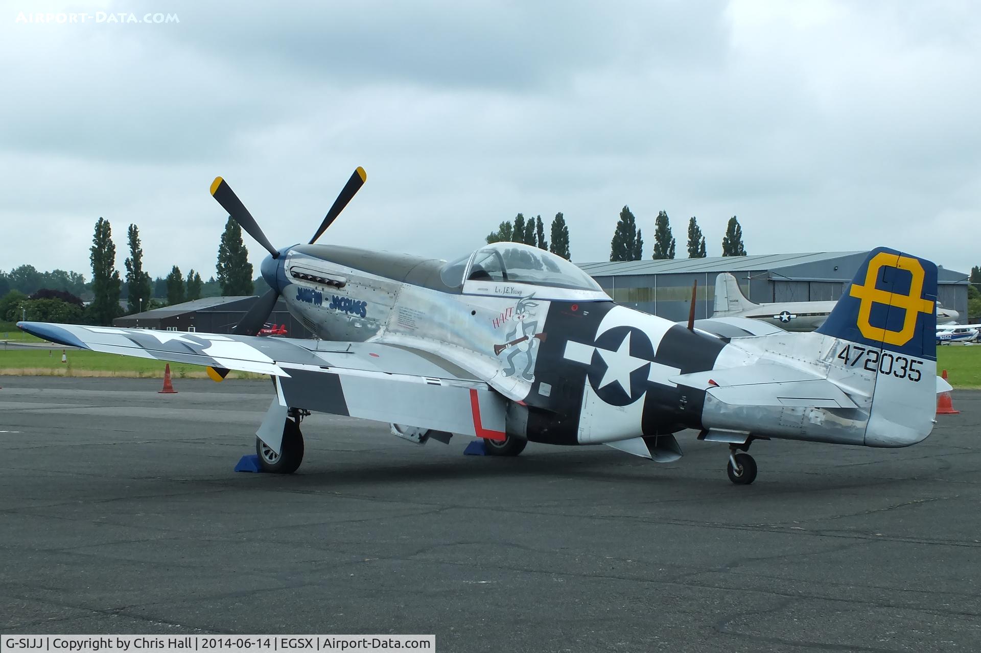 G-SIJJ, 1944 North American P-51D Mustang C/N 122-31894 (44-72035), at the Air Britain fly in