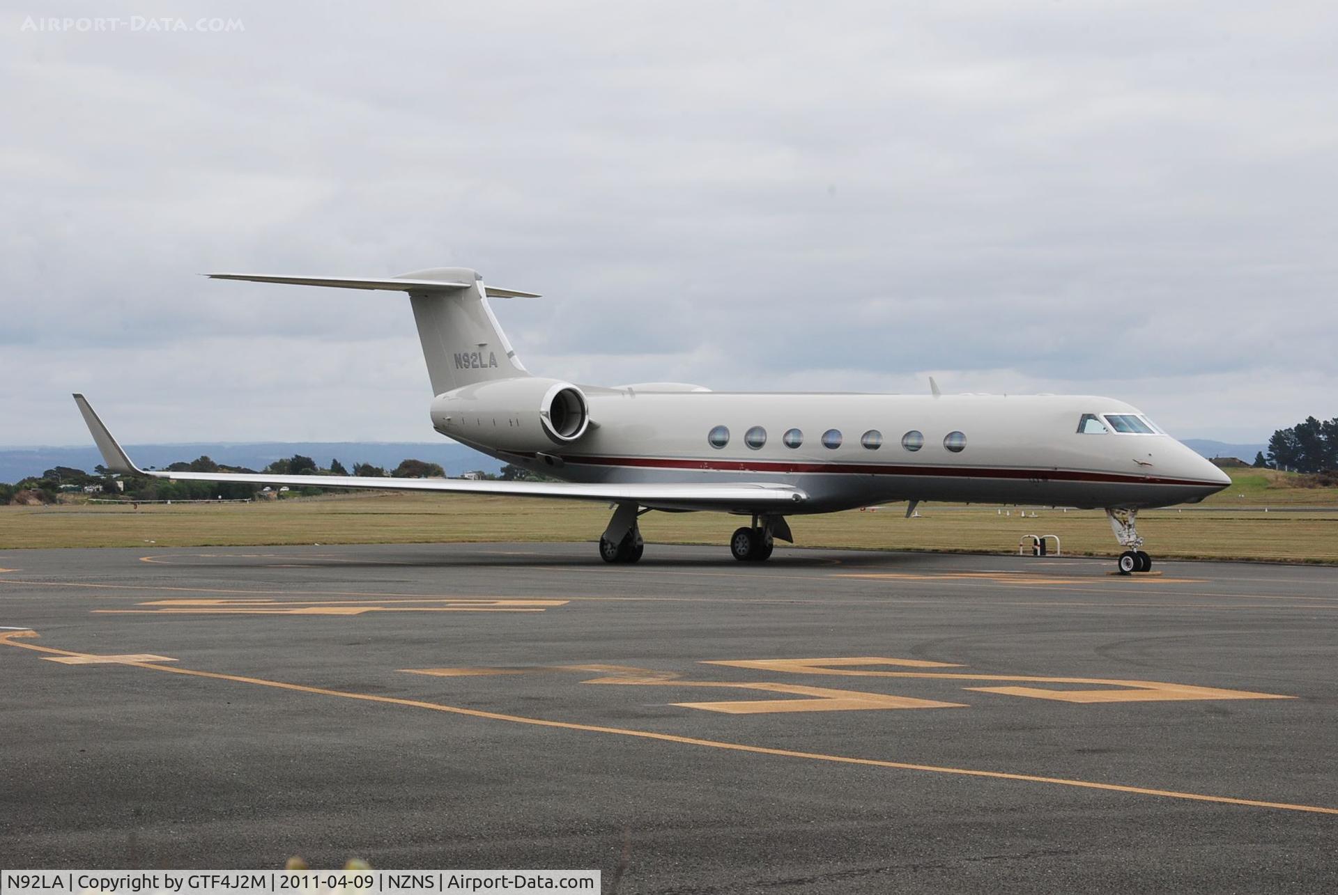 N92LA, 2003 Gulfstream Aerospace GV-SP (G550) C/N 5002, N92LA  at Nelson 9.4.11