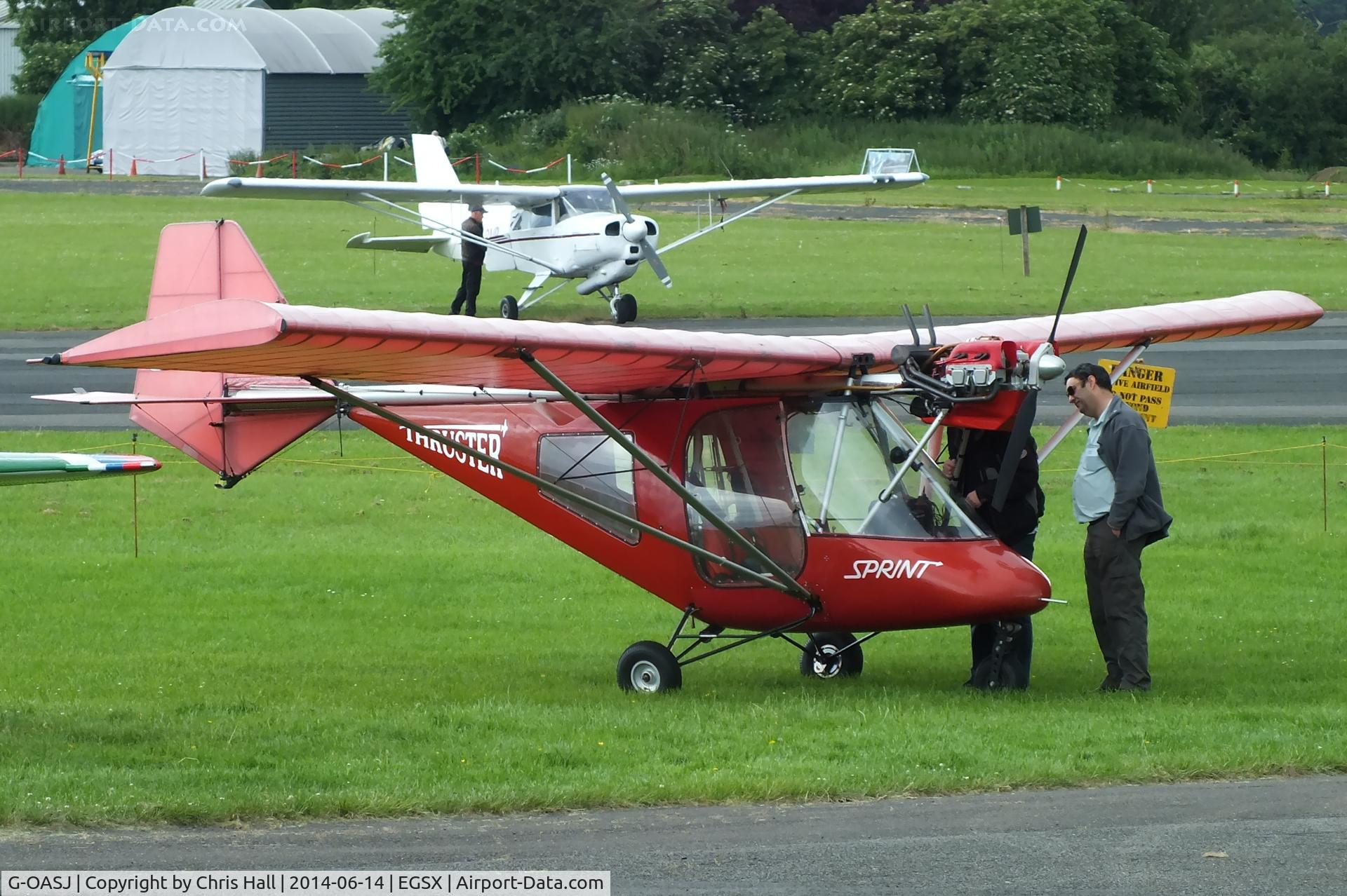 G-OASJ, 2003 Thruster T600N 450 C/N 0037-T600N-090, at the Air Britain fly in