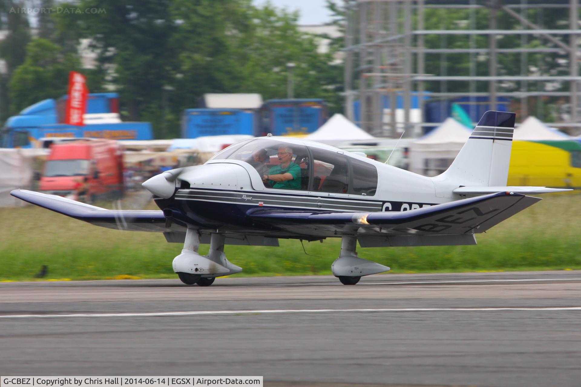 G-CBEZ, 2002 Robin DR-400-180 Regent Regent C/N 2511, at the Air Britain fly in