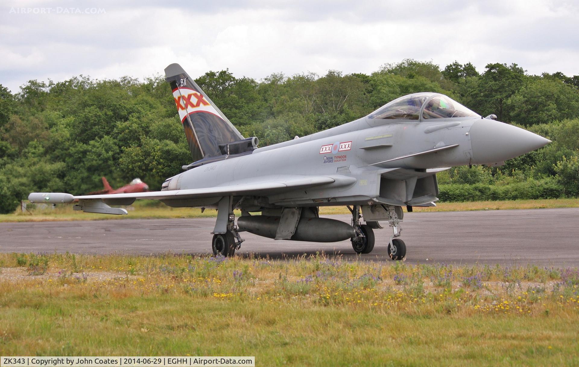ZK343, 2012 Eurofighter EF-2000 Typhoon FGR4 C/N BS104/380, Back at JETS after Goodwood display