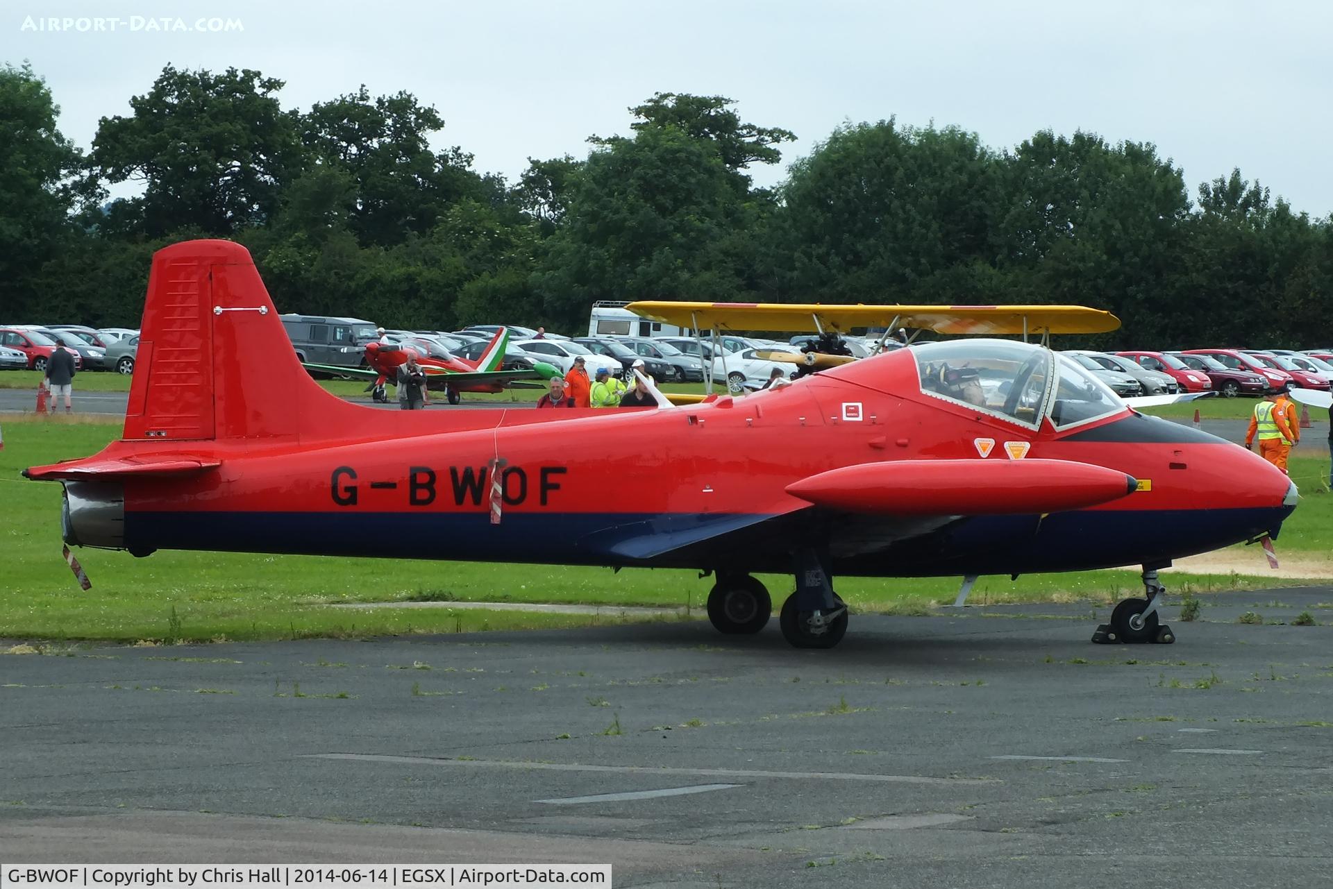 G-BWOF, 1969 BAC 84 Jet Provost T.5 C/N EEP/JP/955, North Weald resident