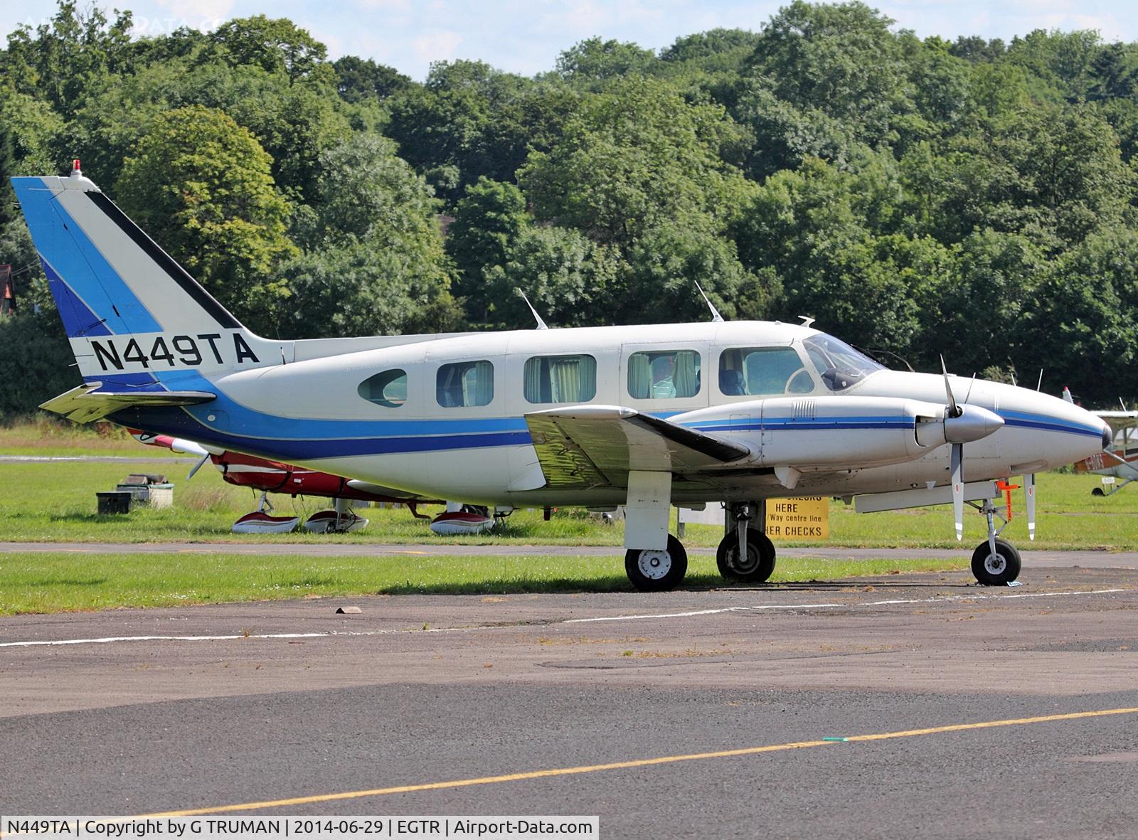 N449TA, Piper PA-31-310 Navajo Navajo C/N 31-480, Parked at its base