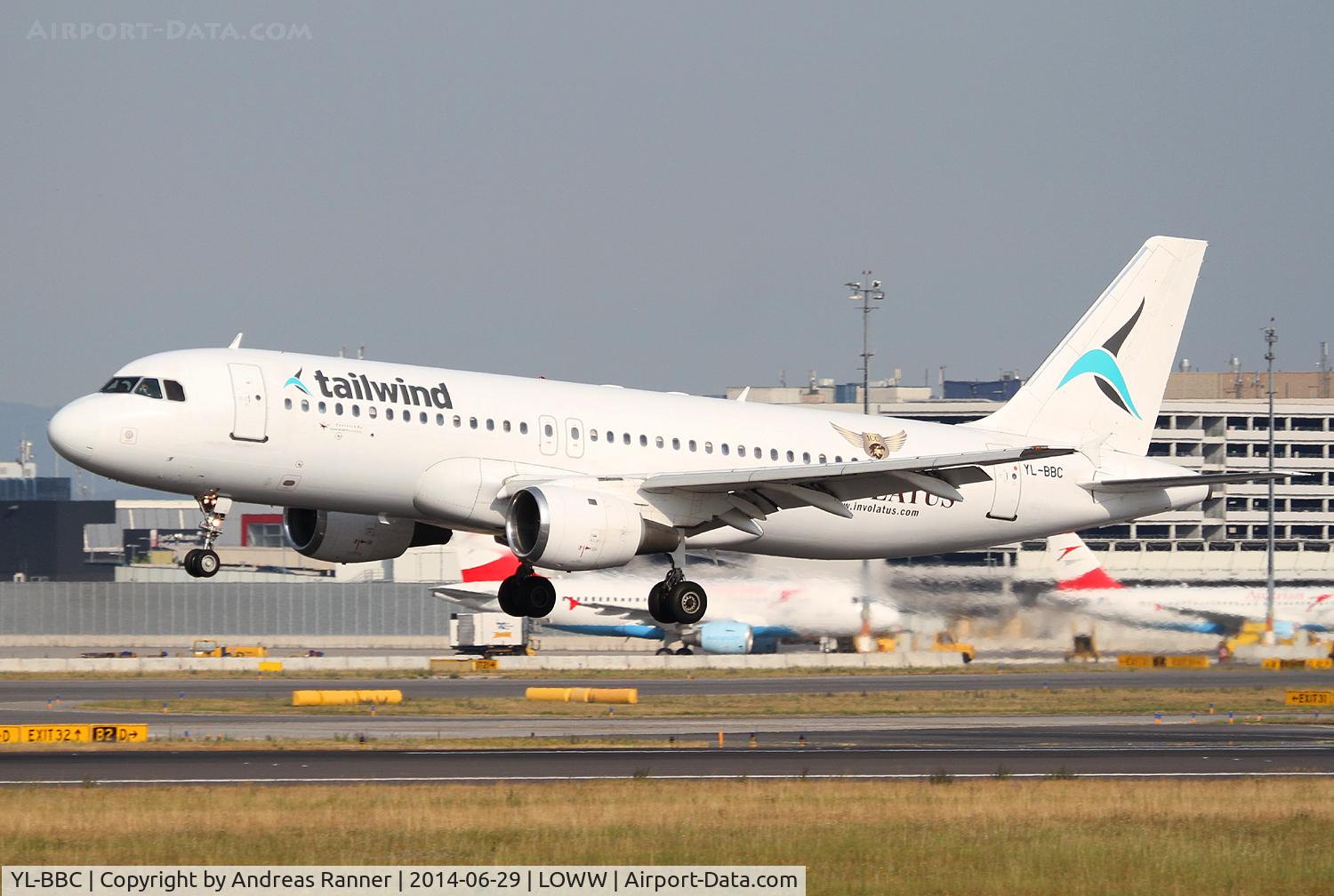 YL-BBC, 1990 Airbus A320-211 C/N 142, Tailwind A320