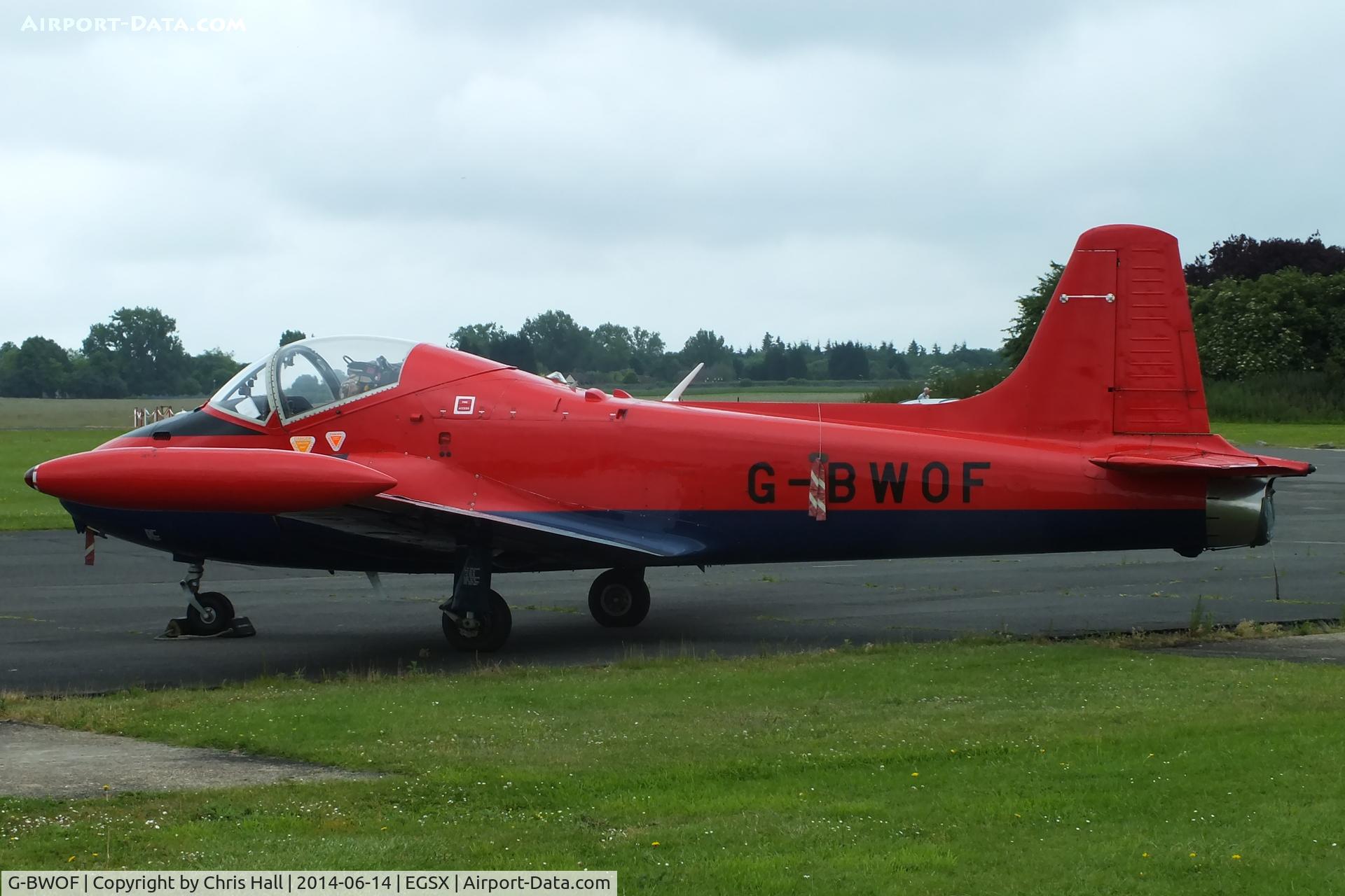 G-BWOF, 1969 BAC 84 Jet Provost T.5 C/N EEP/JP/955, North Weald resident