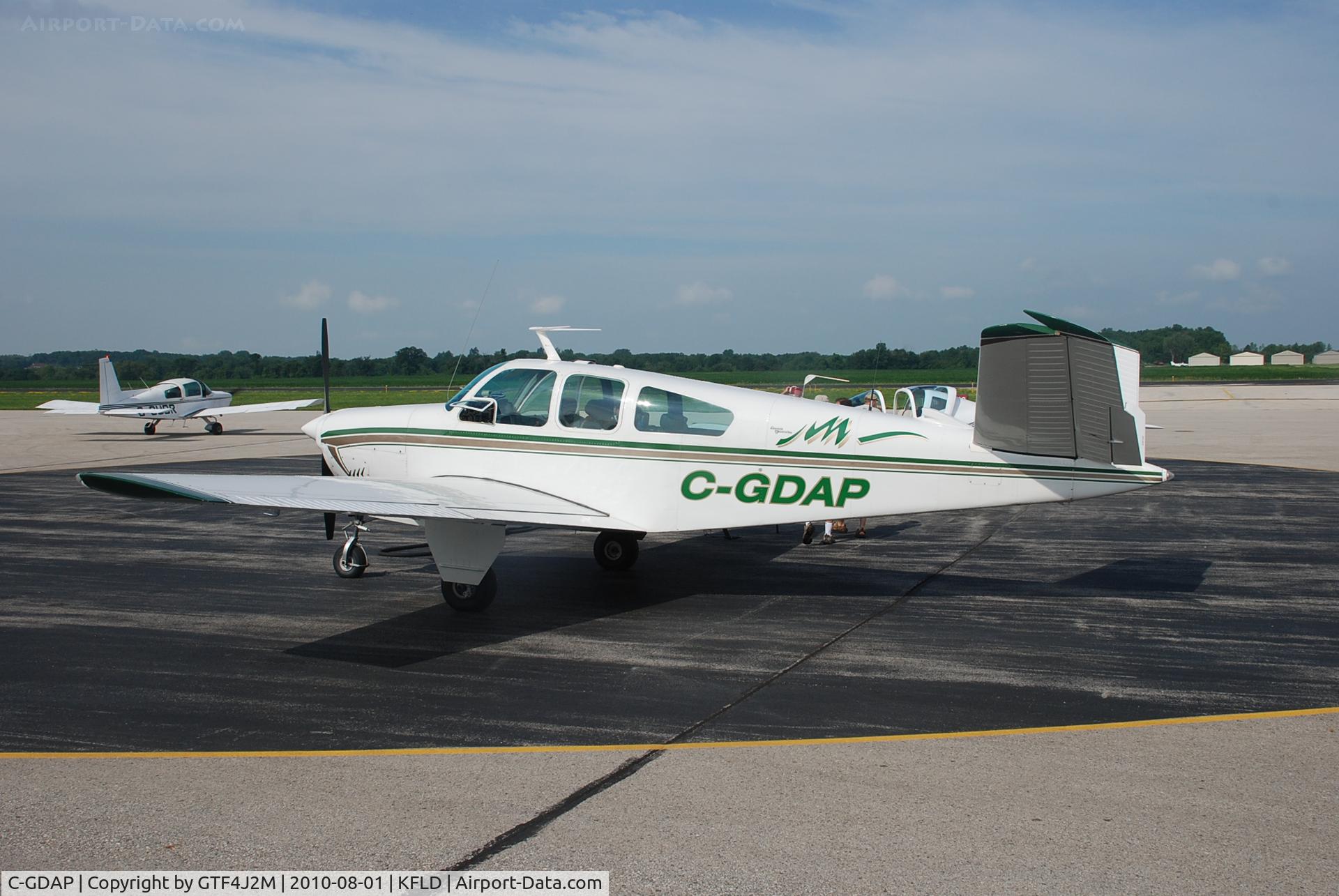 C-GDAP, 1966 Beech V35 Bonanza C/N D 8272, C-GDAP at Fon du Lac 1.8.10
