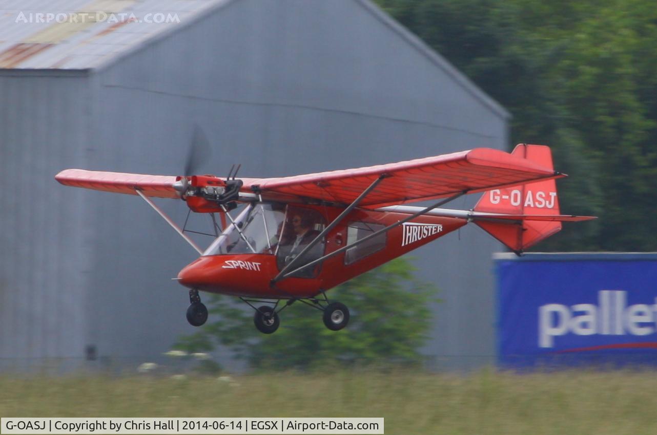 G-OASJ, 2003 Thruster T600N 450 C/N 0037-T600N-090, at the Air Britain fly in