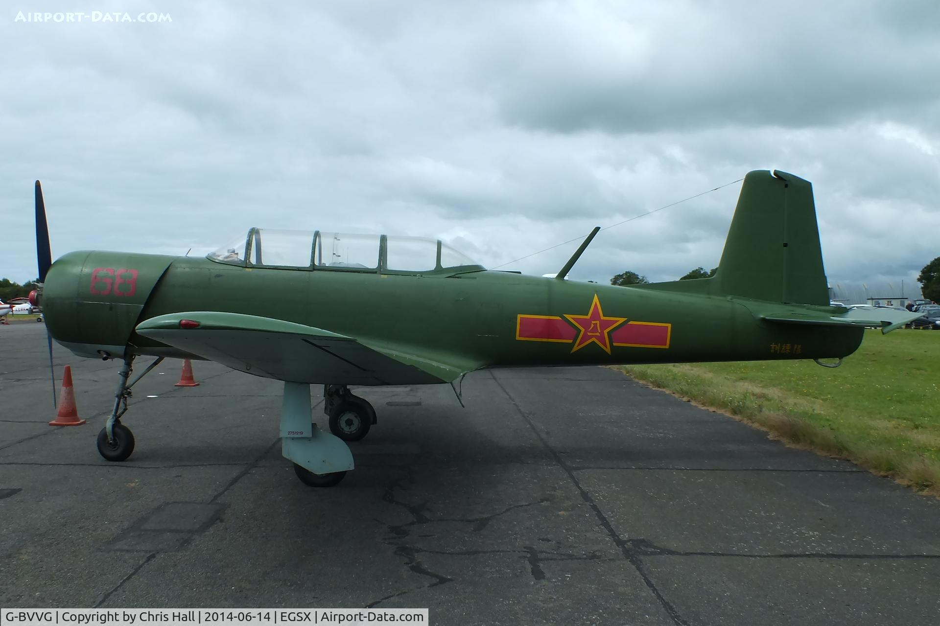 G-BVVG, 1966 Nanchang CJ-6A Chujiao C/N 2751219, at the Air Britain fly in
