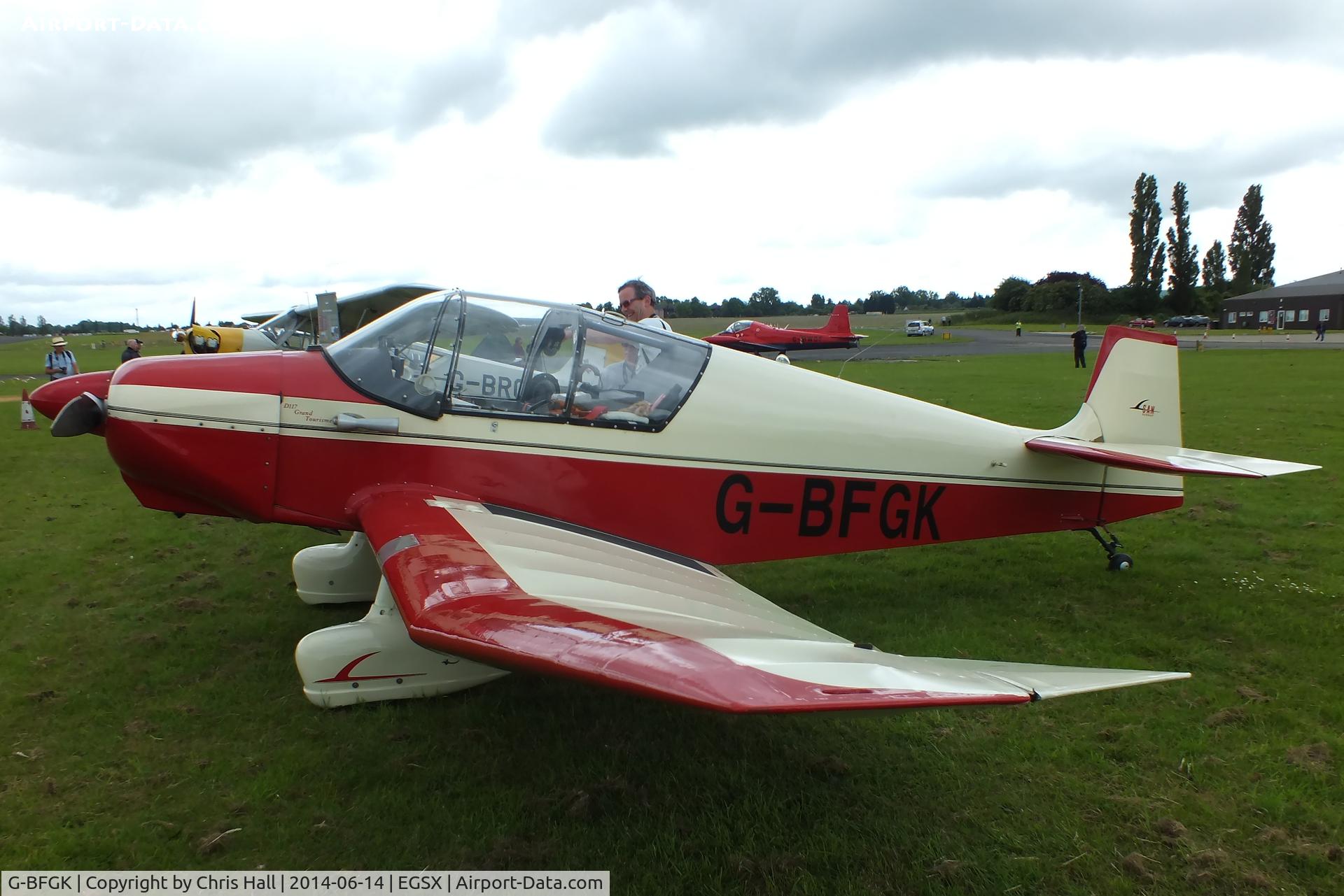G-BFGK, 1957 SAN Jodel D-117 Grand Tourisme C/N 644, at the Air Britain fly in