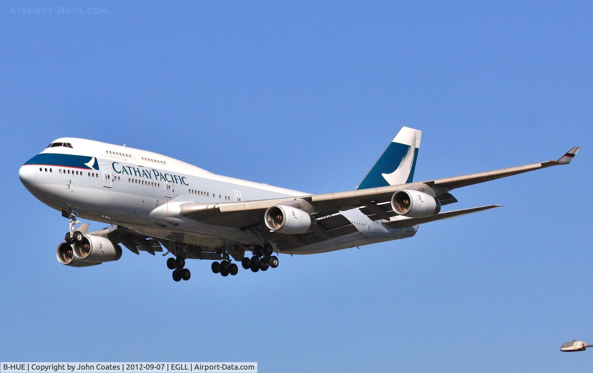 B-HUE, 1993 Boeing 747-467 C/N 27117, Finals 27R