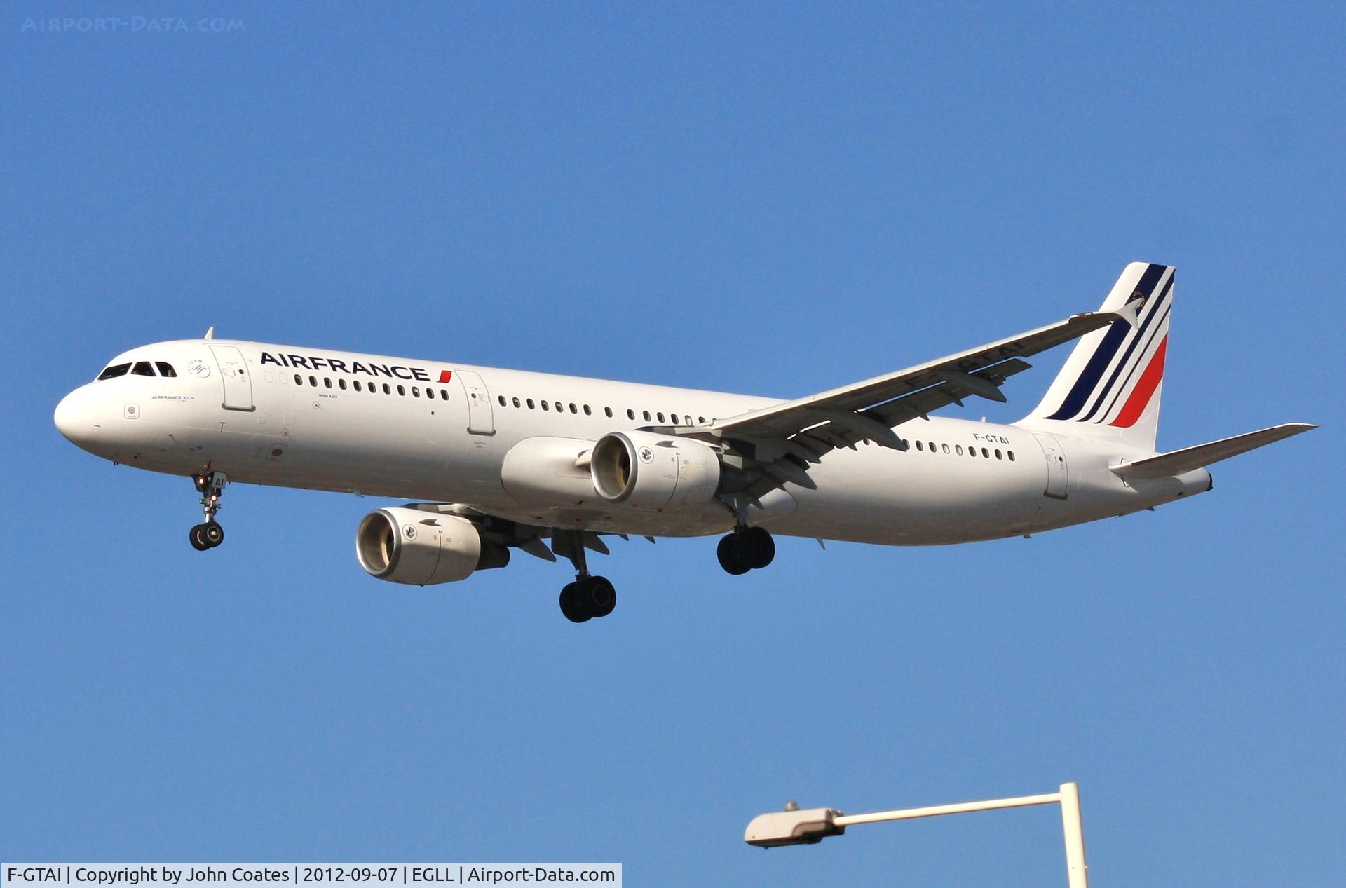 F-GTAI, 2000 Airbus A321-211 C/N 1299, Finals 27R