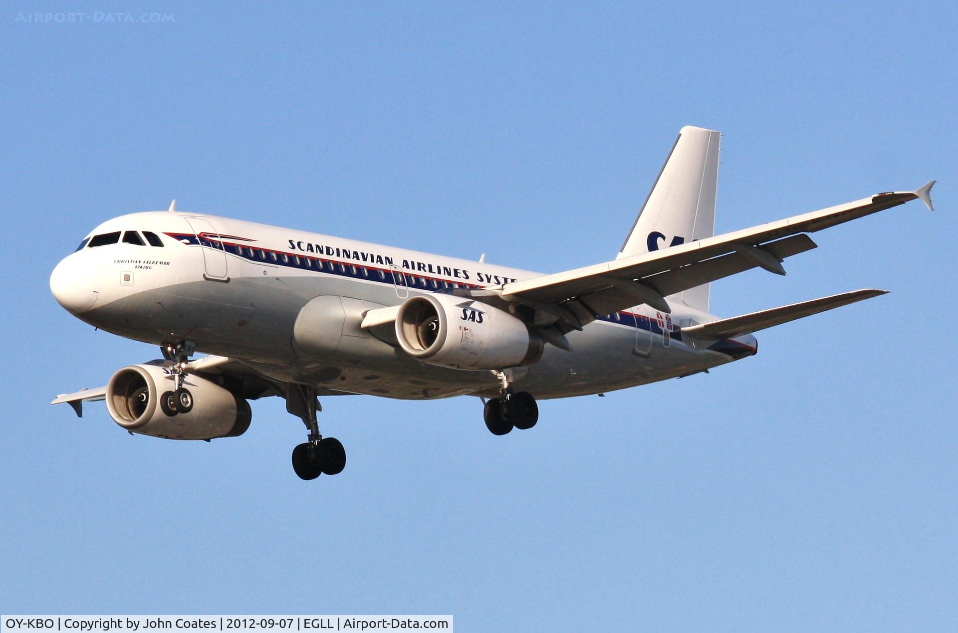 OY-KBO, 2006 Airbus A319-131 C/N 2850, Finals 27R