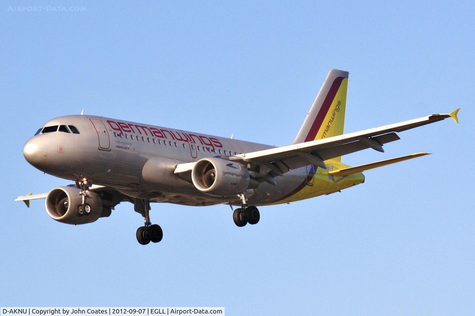 D-AKNU, 2005 Airbus A319-112 C/N 2628, Finals 27R