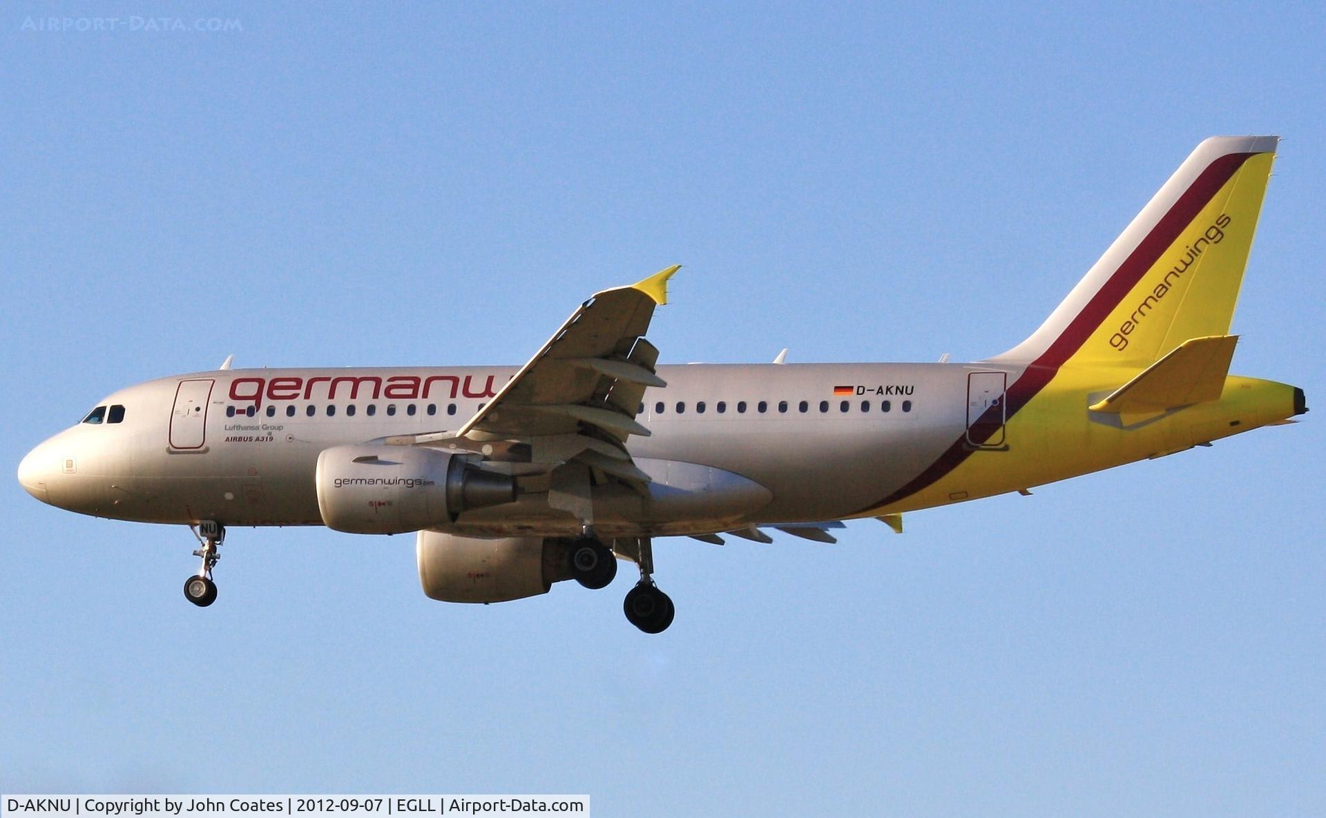 D-AKNU, 2005 Airbus A319-112 C/N 2628, Arriving 27R