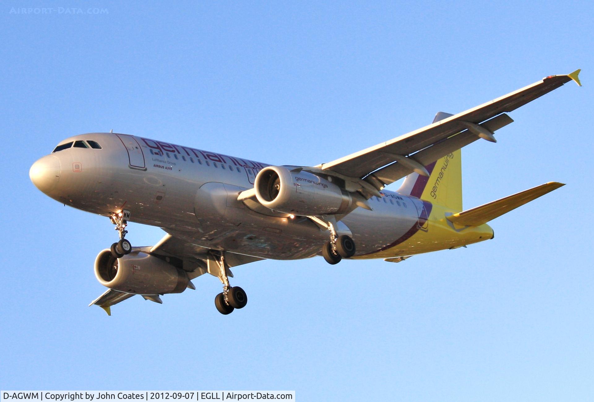 D-AGWM, 2009 Airbus A319-132 C/N 3839, Finals 27R